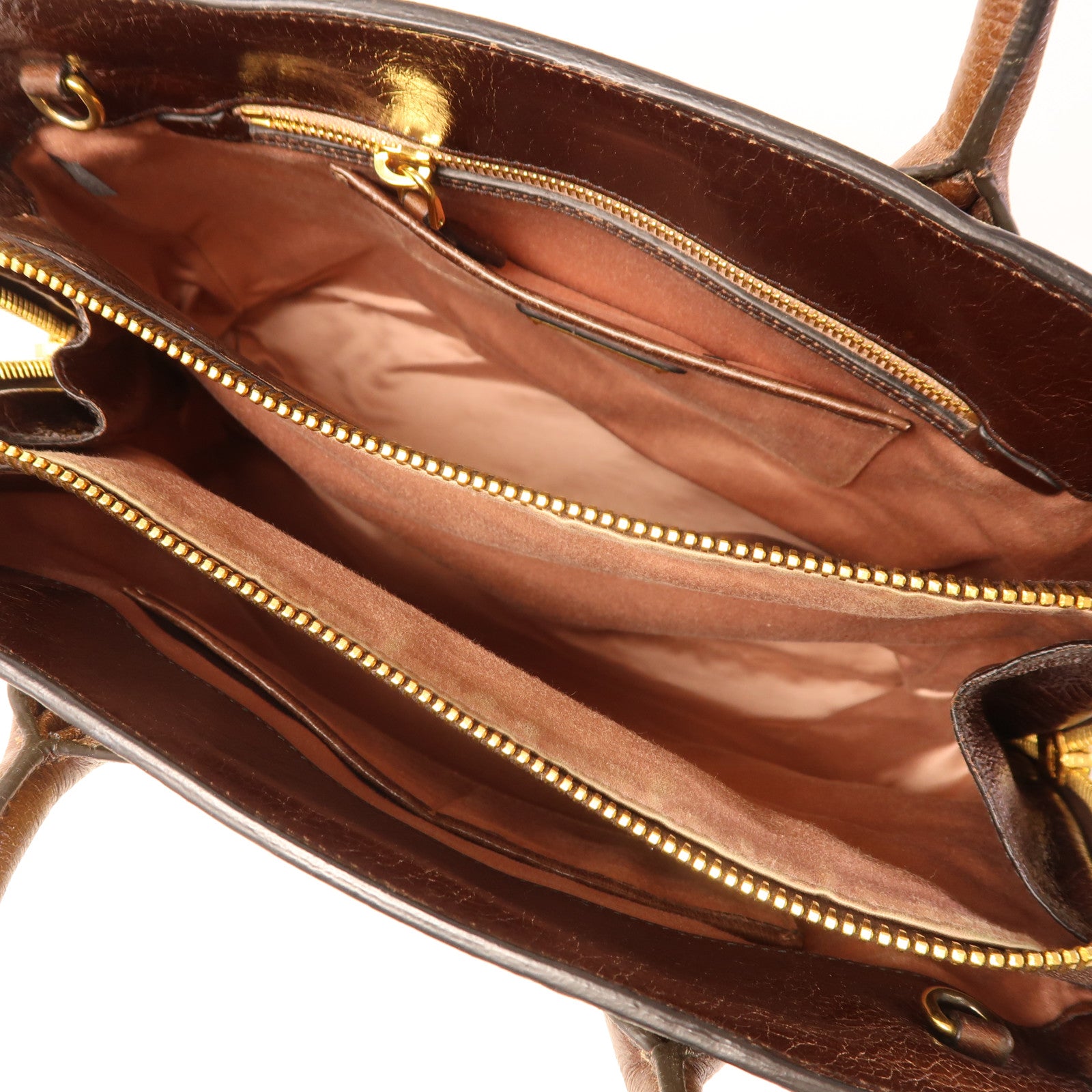 Miu Miu 牛皮皮革2 Way Shoulder Bag金扣手挽肩背兩用袋