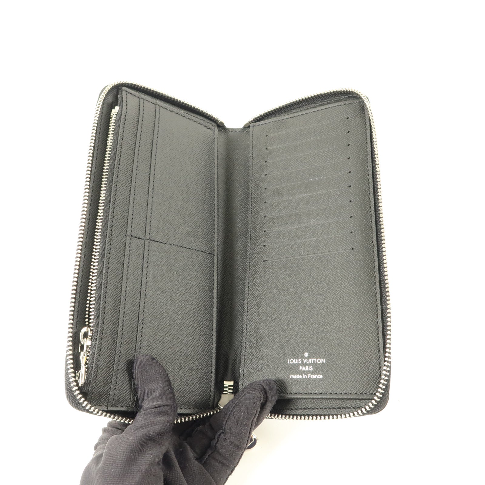 LOUIS VUITTON Damier Graphite Zippy Vertical長錢包