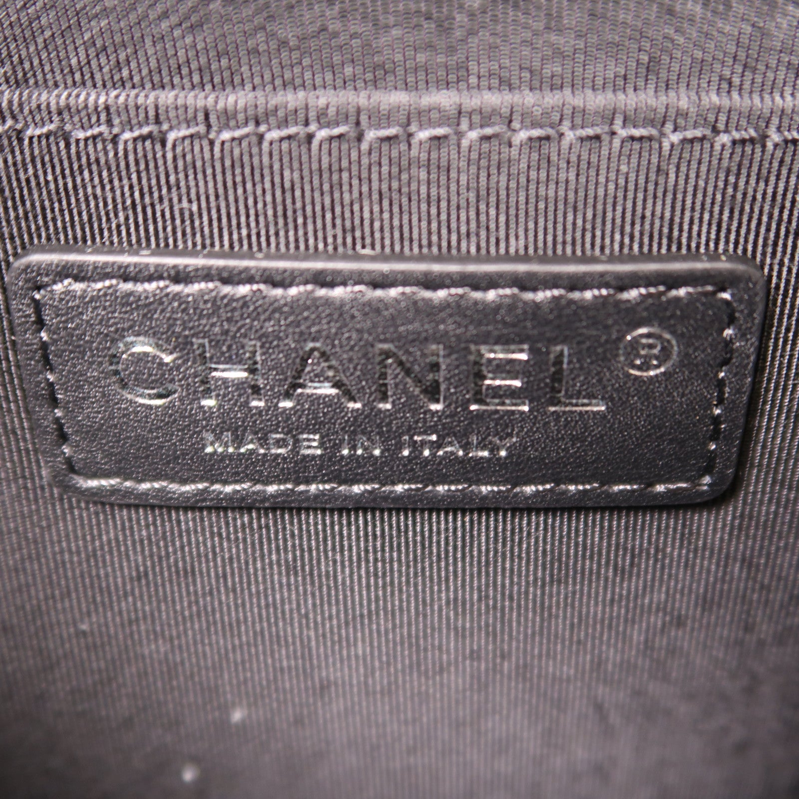CHANEL 牛皮皮革Chain Shoulder銀扣鏈帶肩背袋