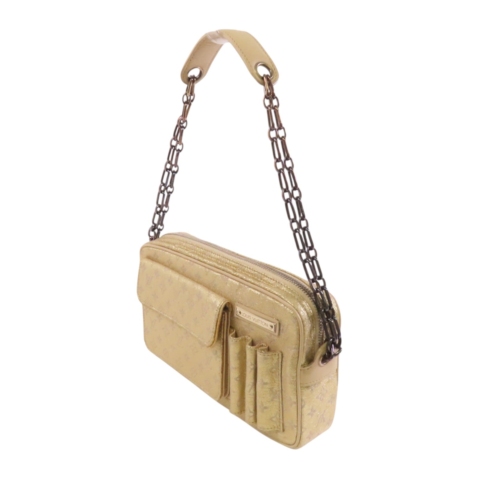 LOUIS VUITTON Monogram Shine McKenna鏈帶肩背袋