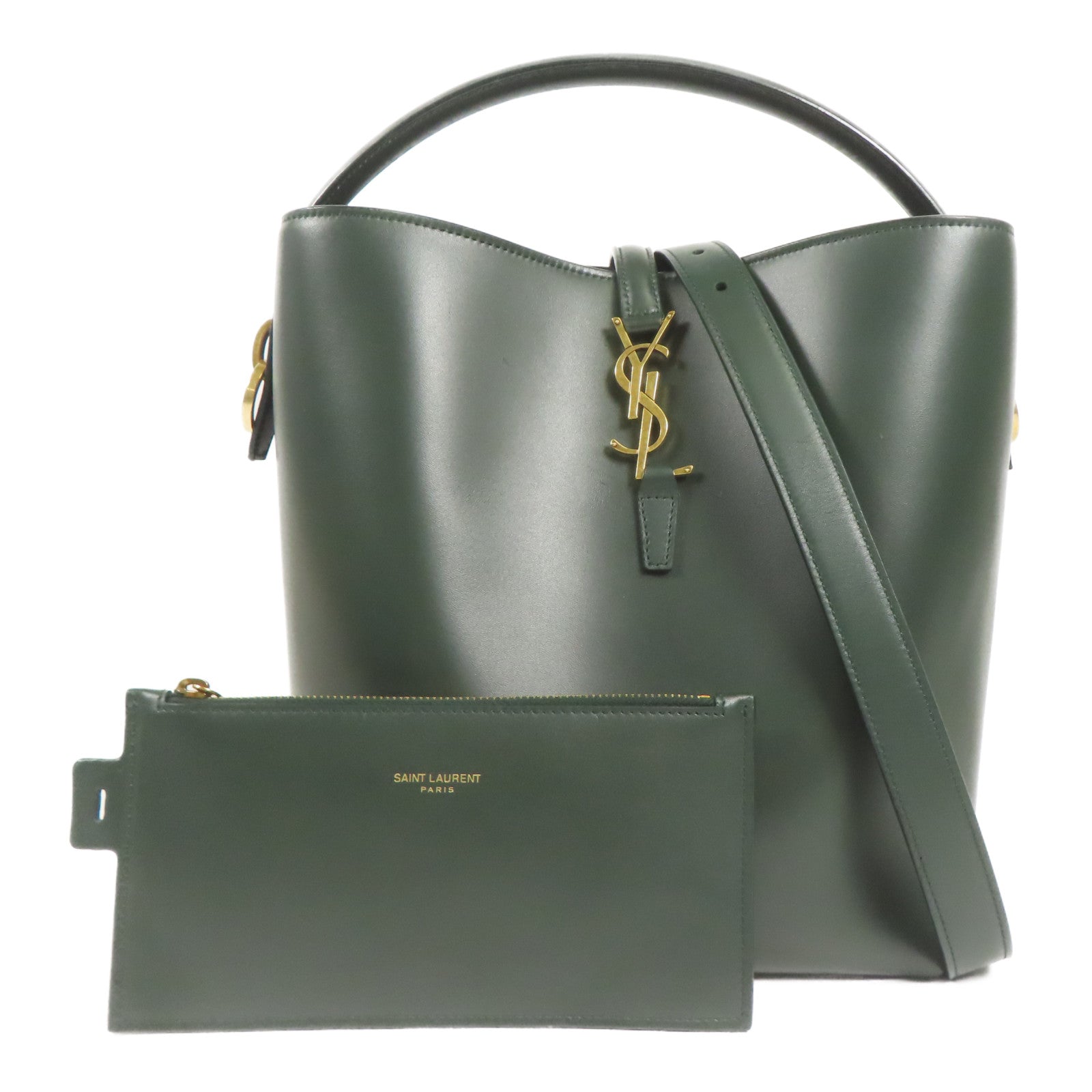 SAINT LAURENT 牛皮皮革Le 37金扣肩背袋