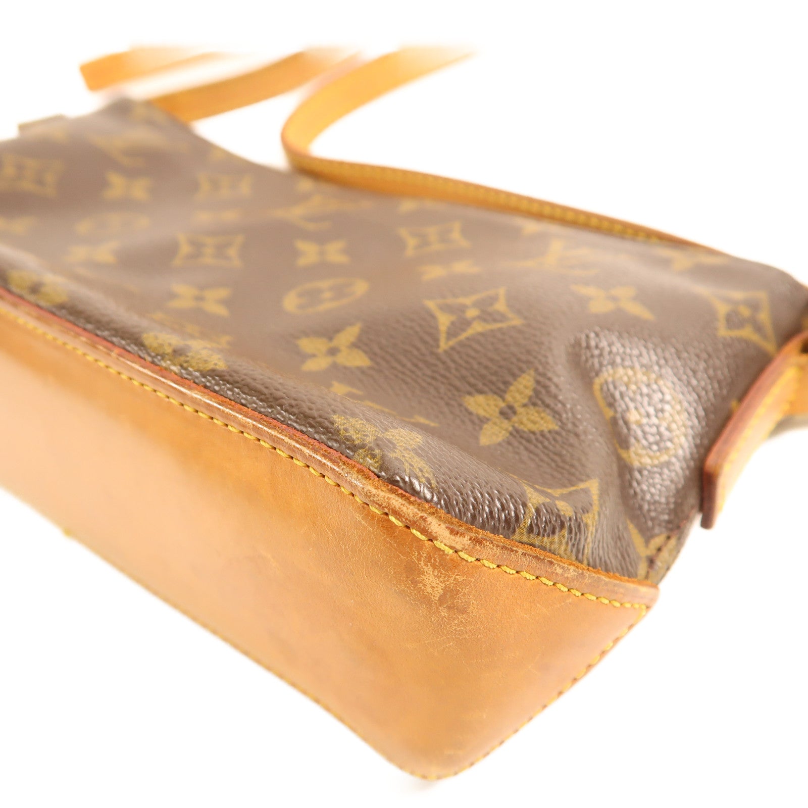 LOUIS VUITTON Monogram Trotteur金扣肩背袋棕色