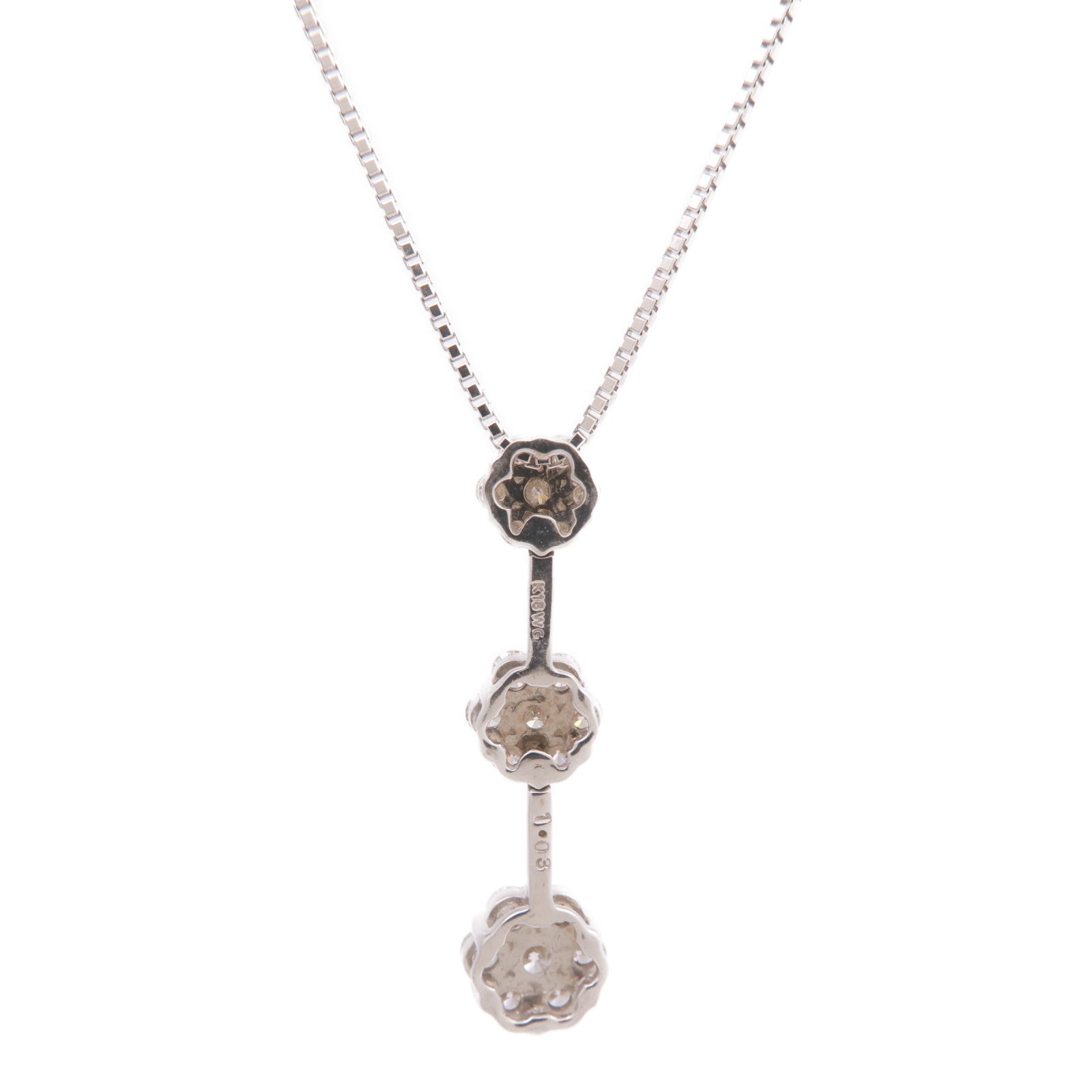 JEWELRY 【激減優惠】18K白金Diamond Necklace鑽石項鍊