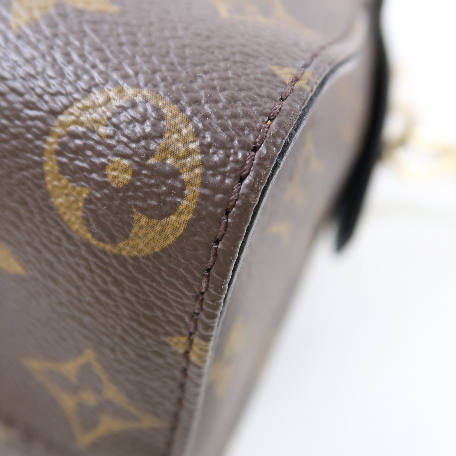 LOUIS VUITTON Monogram Tuileries金扣手挽肩背兩用袋啡色/紅色