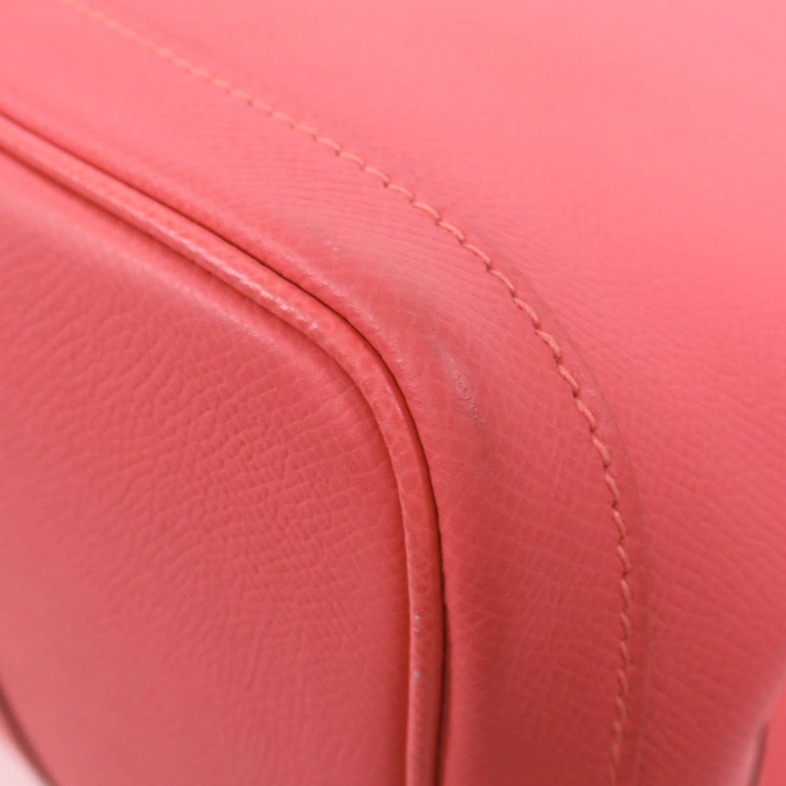 HERMES Epsom皮革Garden Party PM銀扣手挽袋Rose Azalee