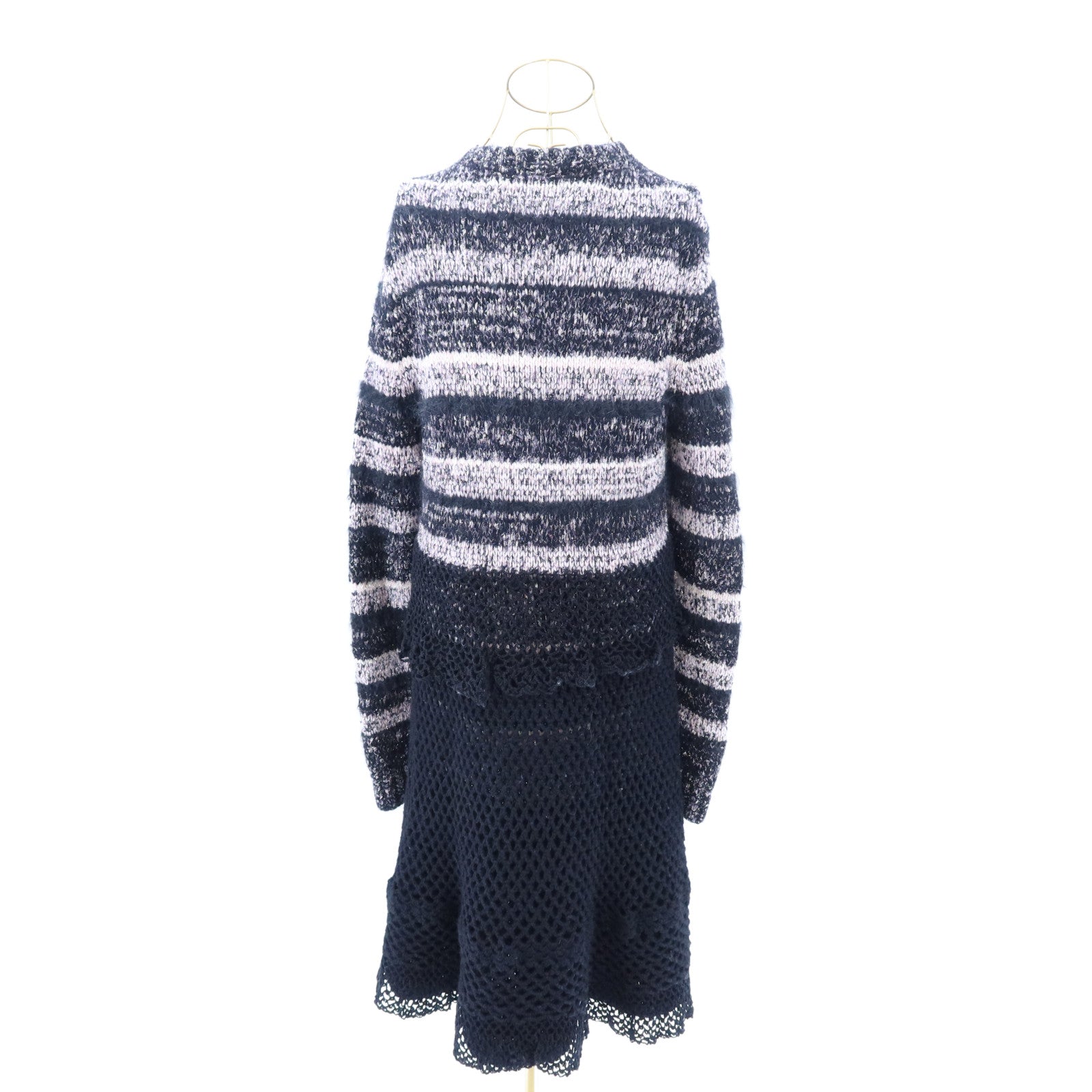 CHANEL Viscose/Polyamide Knit Long-Sleeved Dress連身裙