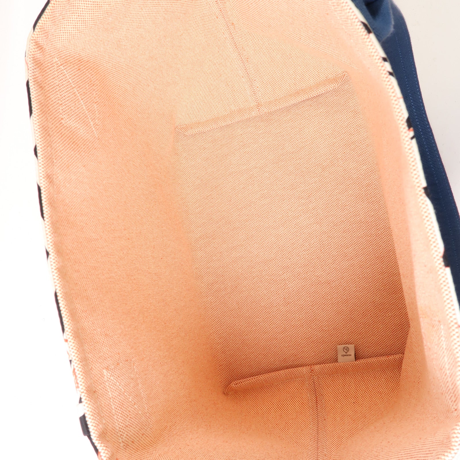 HERMES 帆布So Canvas Bag手提包紅色
