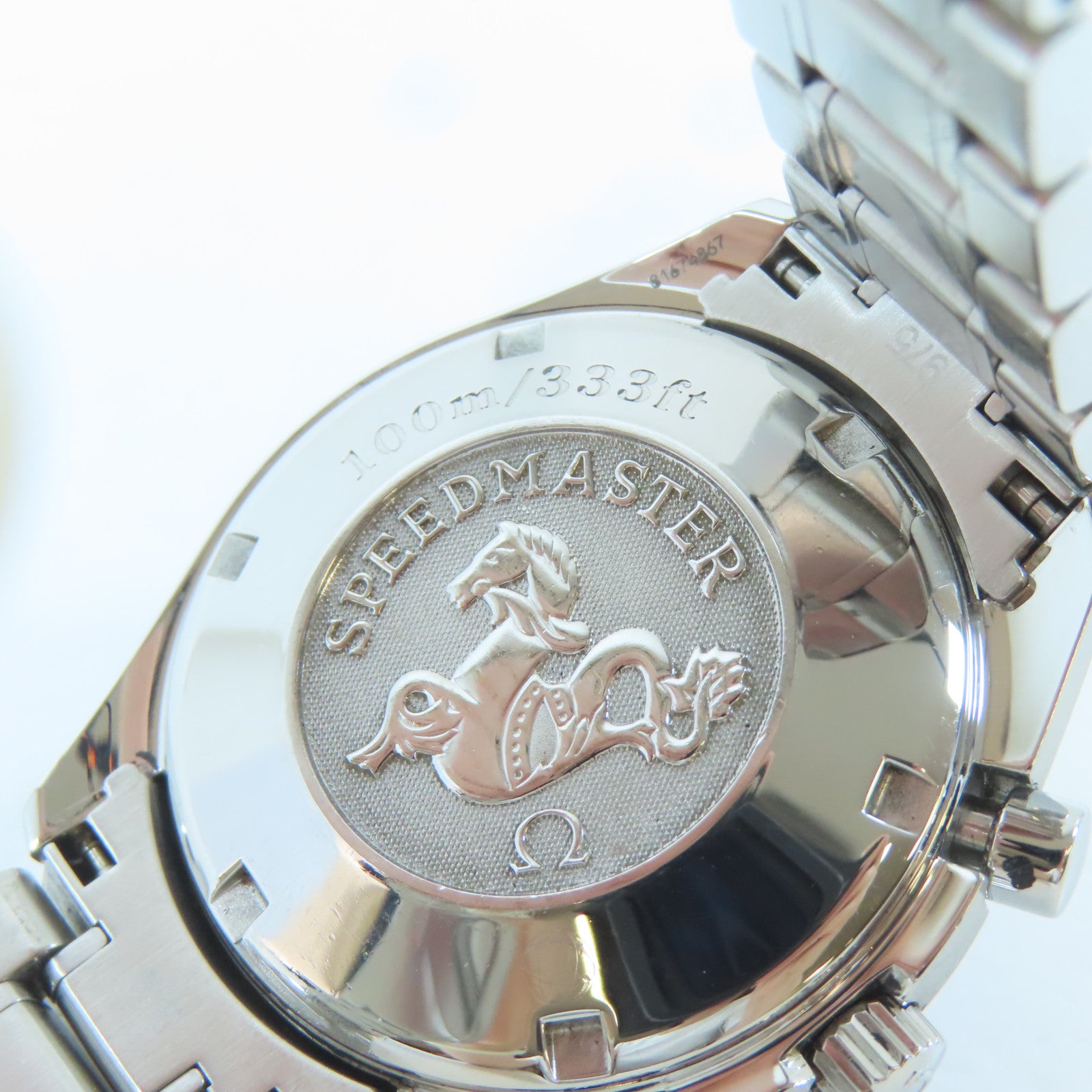 OMEGA 【激減優惠】Speedmaster不鏽鋼手錶自動機芯藍色