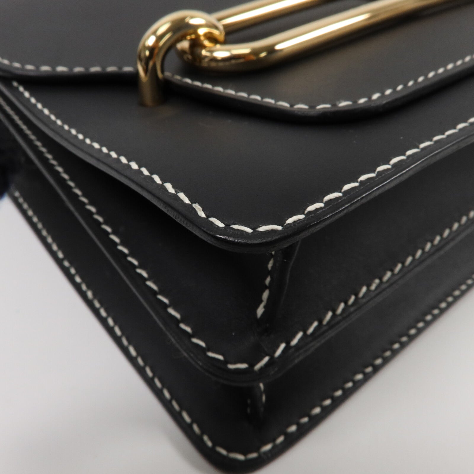 HERMES Sombrero皮革Roulis 23肩背袋Noir