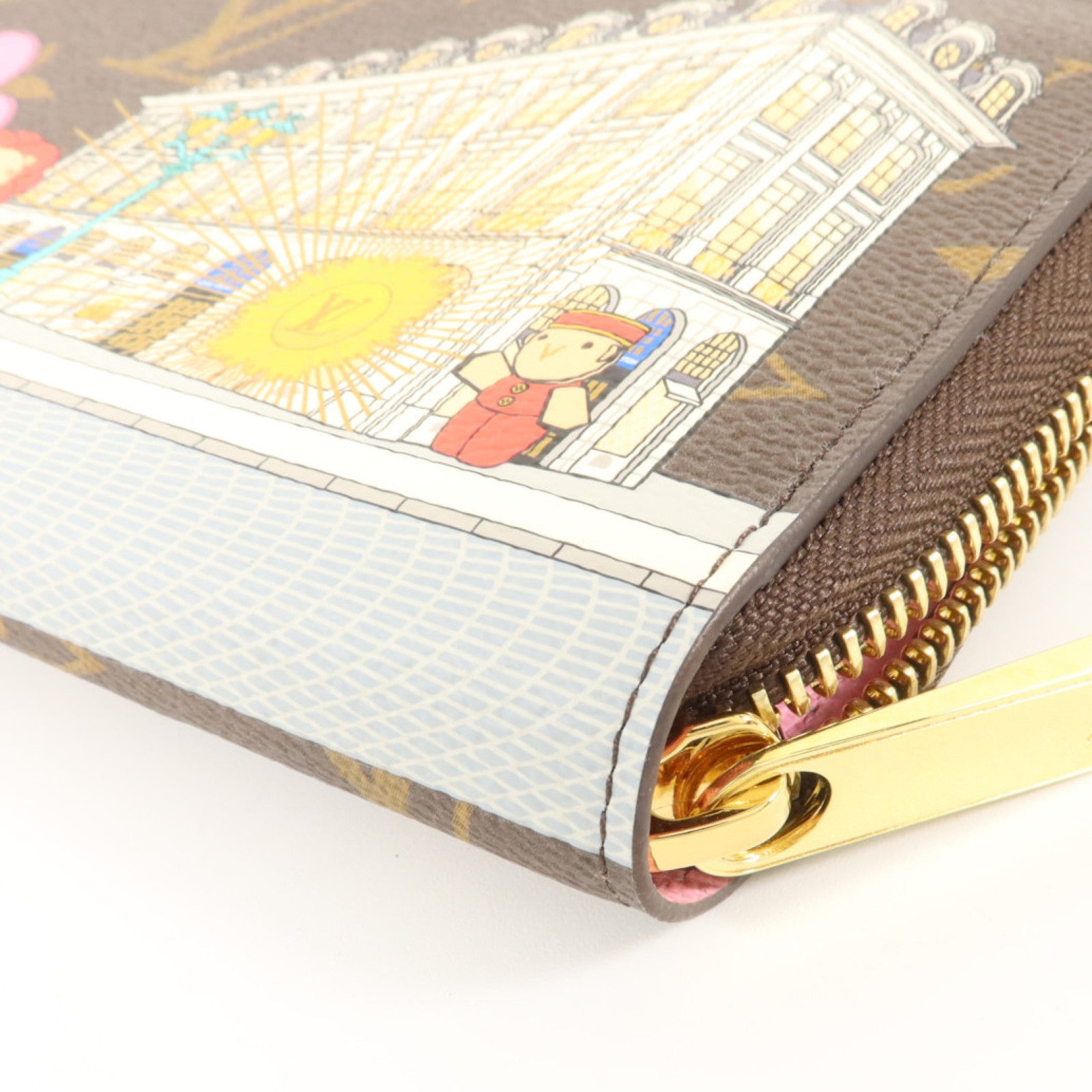 LOUIS VUITTON Monogram Vivienne Zippy Wallet金扣長錢包