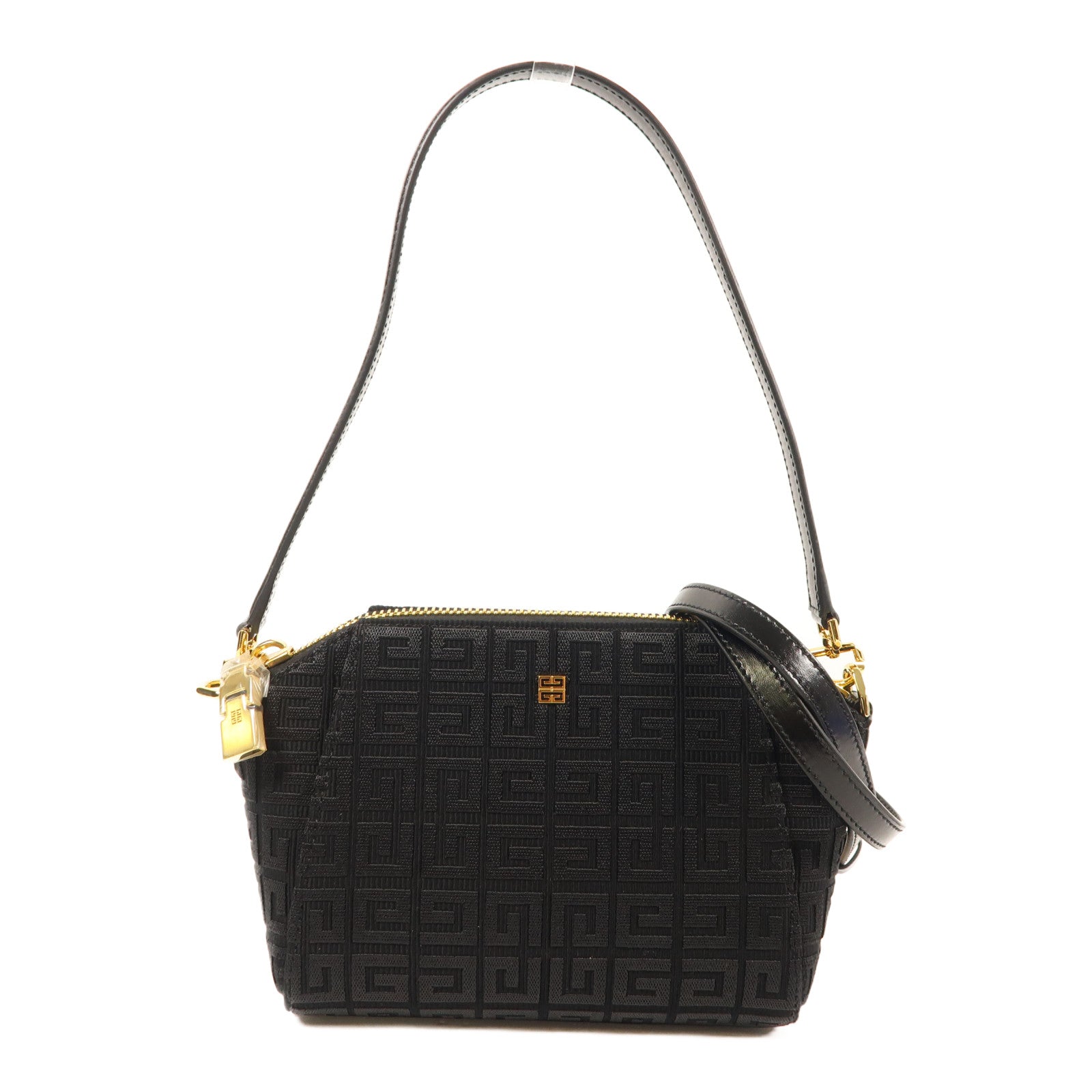 GIVENCHY 帆布Antigona XS金扣手挽肩背兩用袋