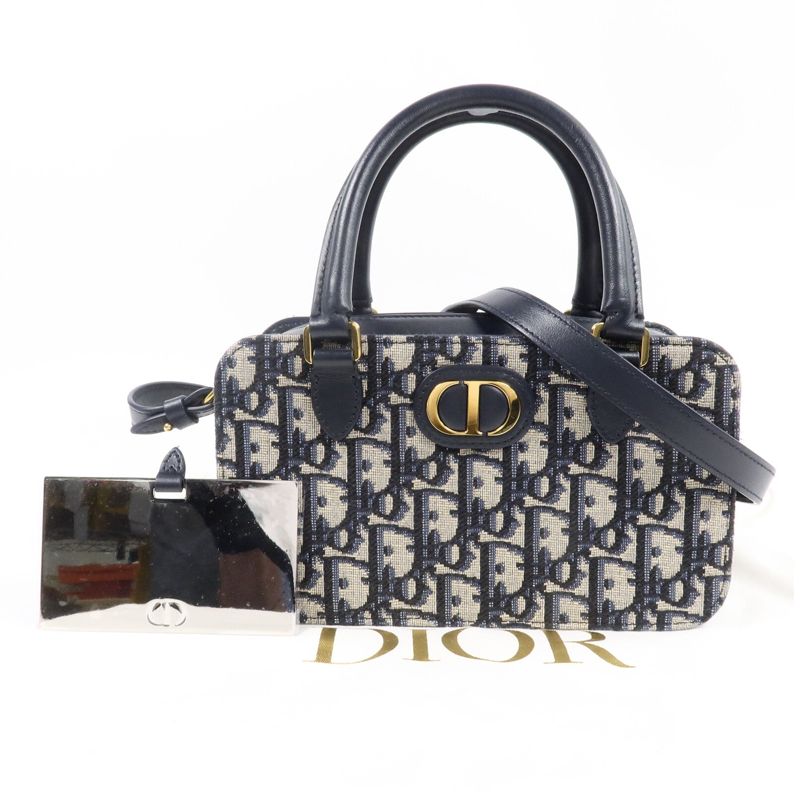 Dior 帆布30 Montaigne Doctor Mini手挽肩背兩用袋