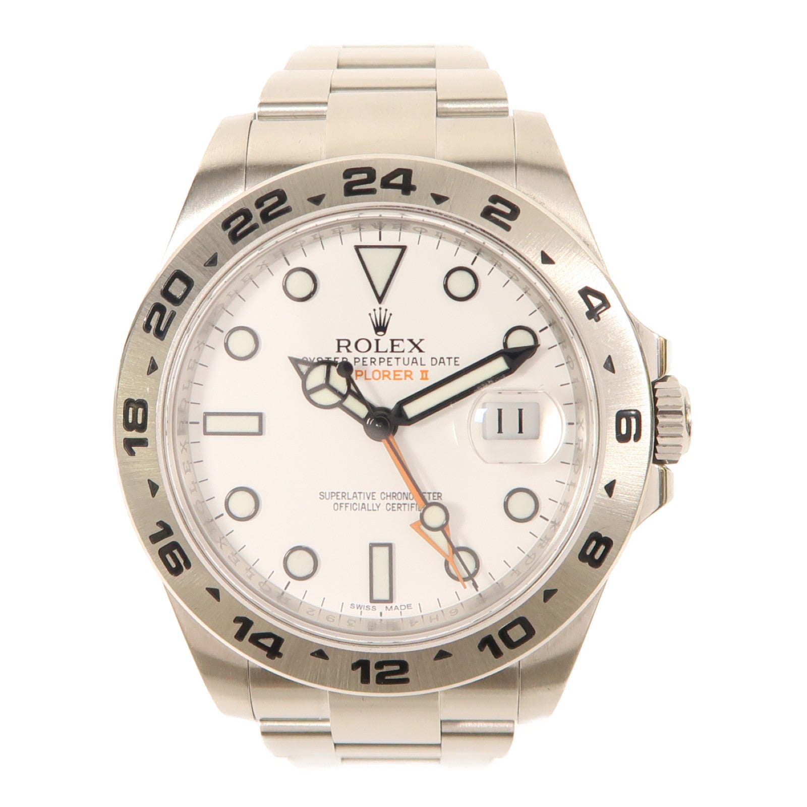 ROLEX ExplorerⅡ 不鏽鋼手錶自動機芯白色