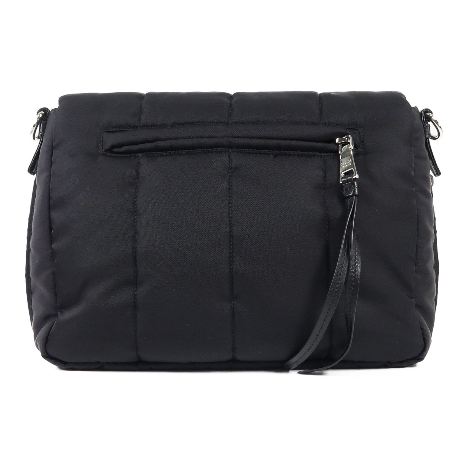 PRADA 尼龍Shoulder Bag銀扣肩背袋