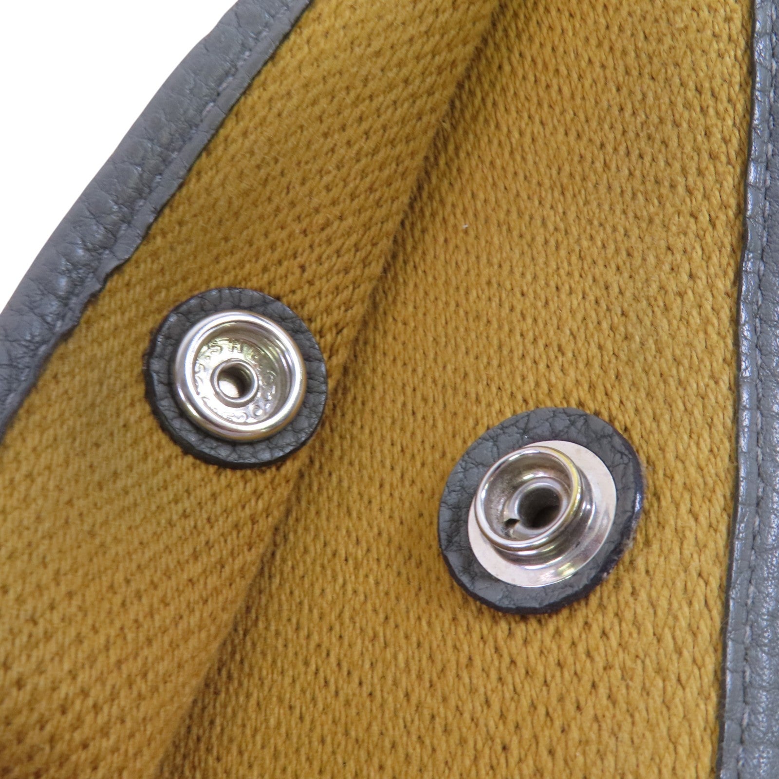 HERMES 【激減優惠】帆布GardenParty PM銀扣手挽袋