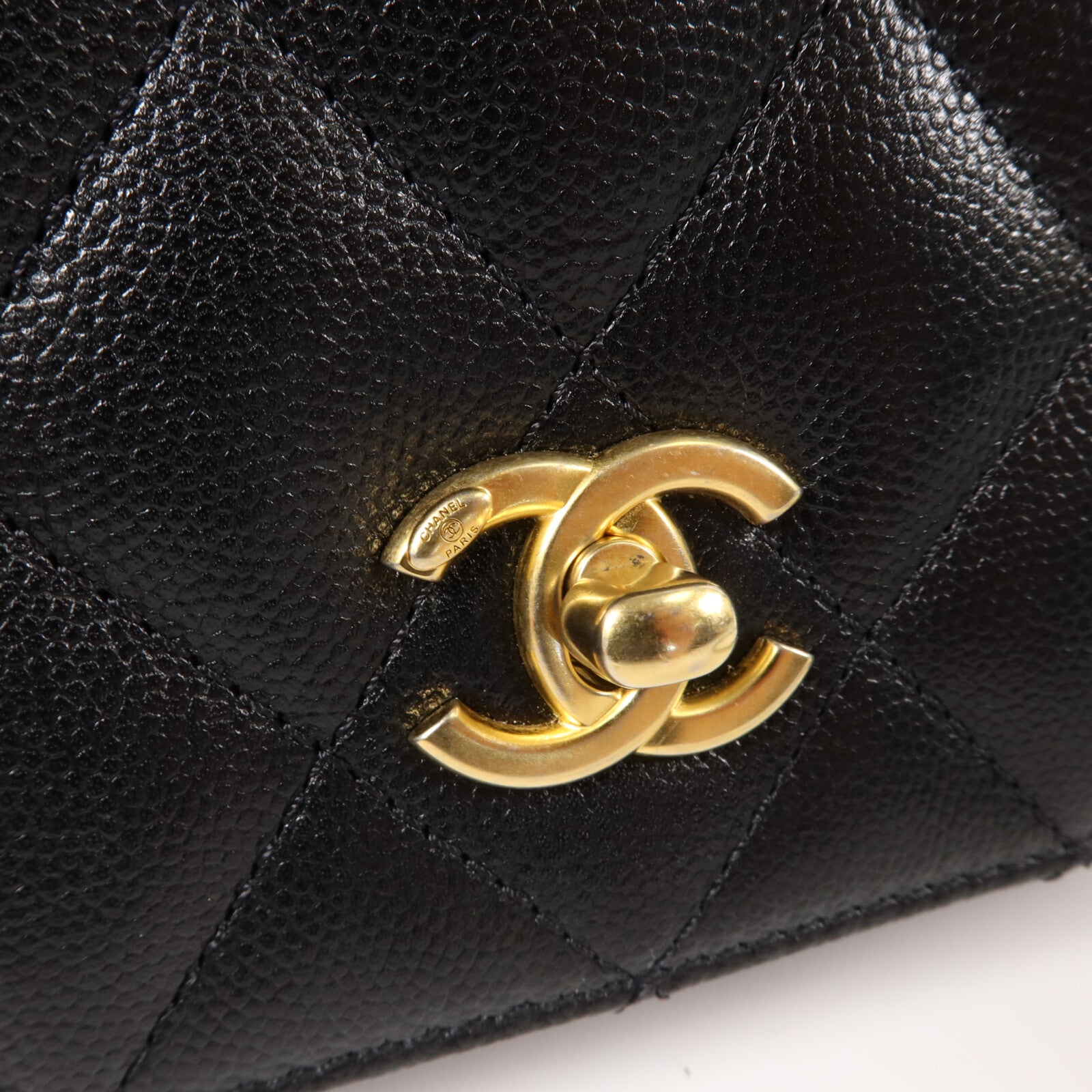 CHANEL 牛皮皮革Chain Shoulder With Handle手挽肩背兩用袋