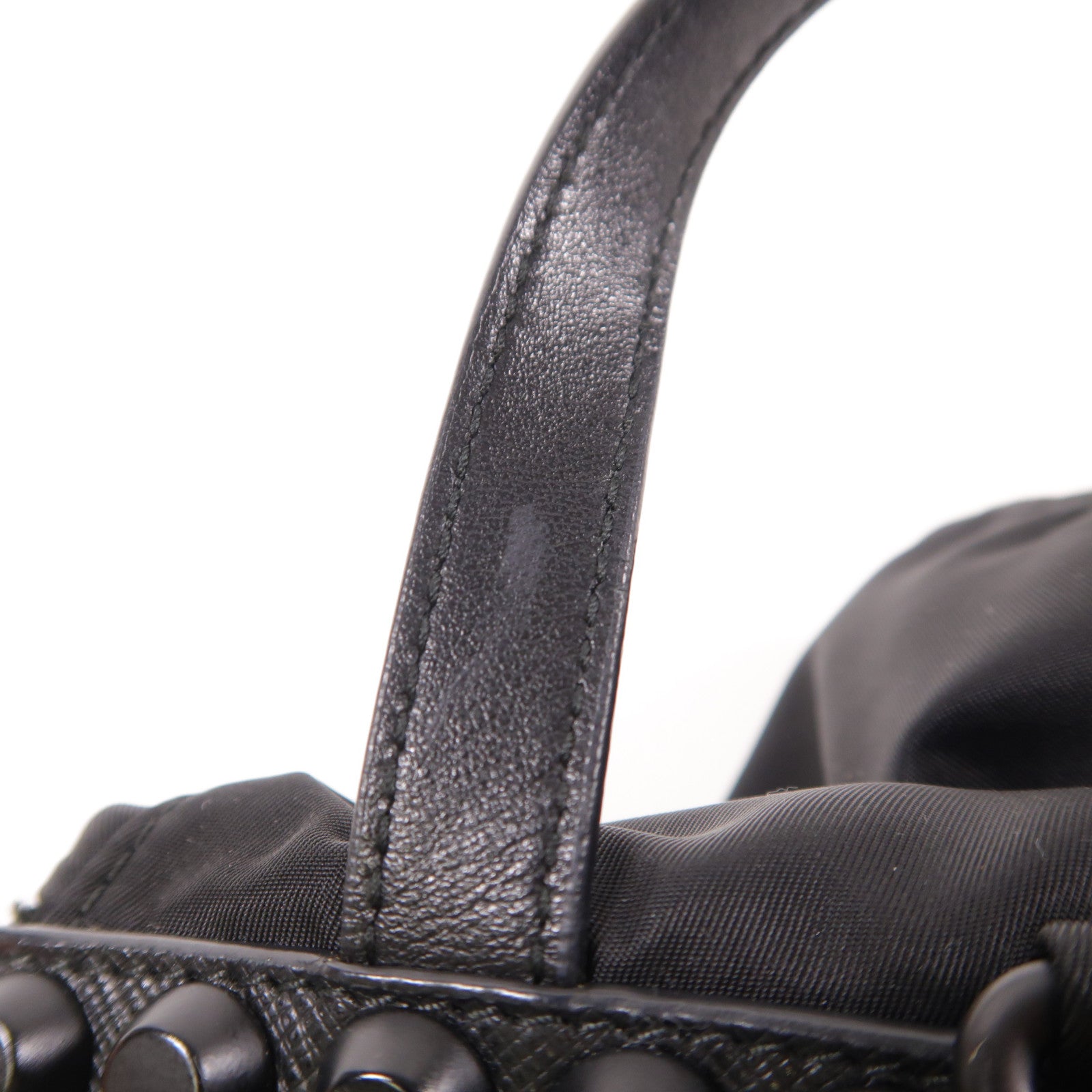 PRADA 尼龍Backpack銀扣背包