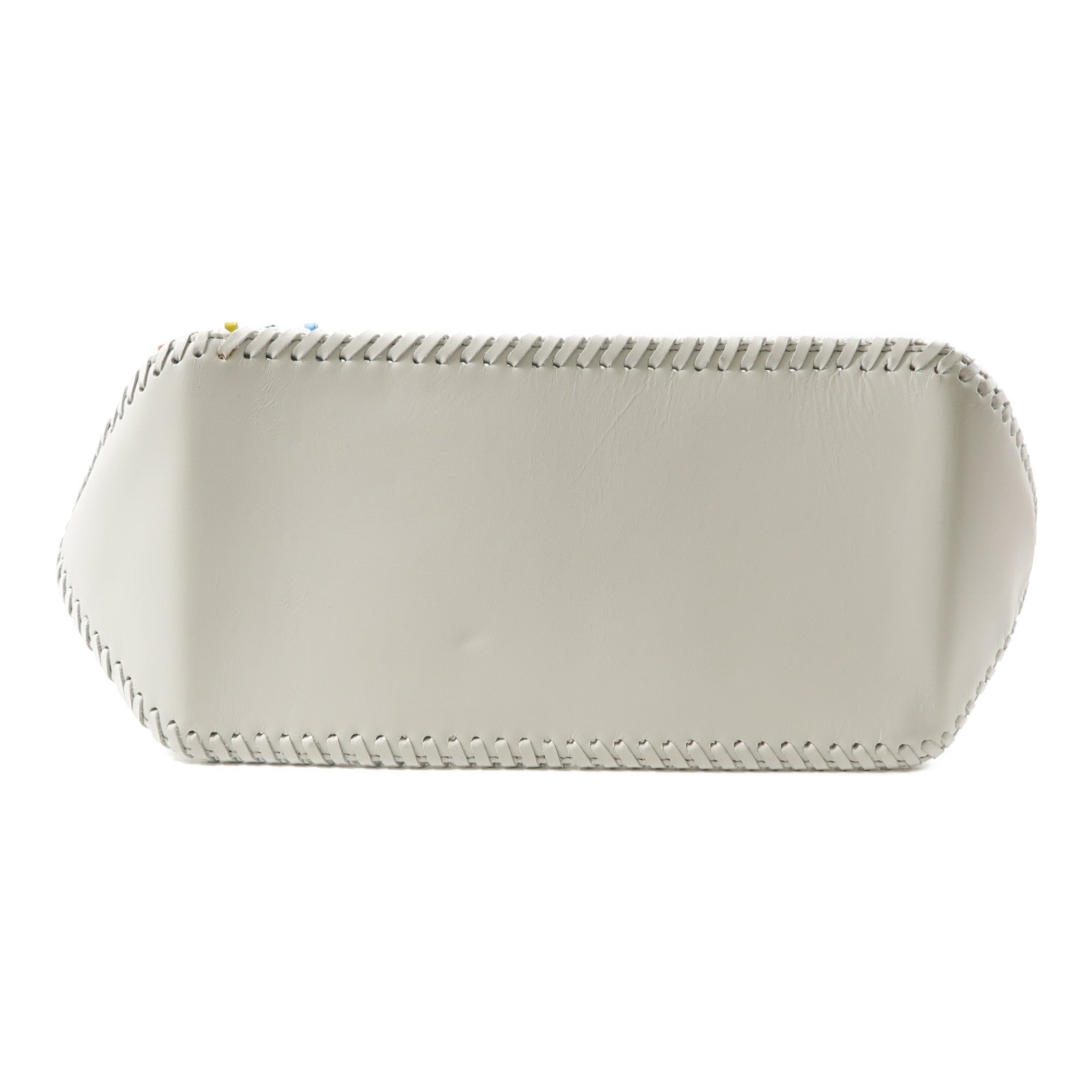 ANYA HINDMARCH 聚酯纖維/牛皮皮革Handbag手挽袋白色