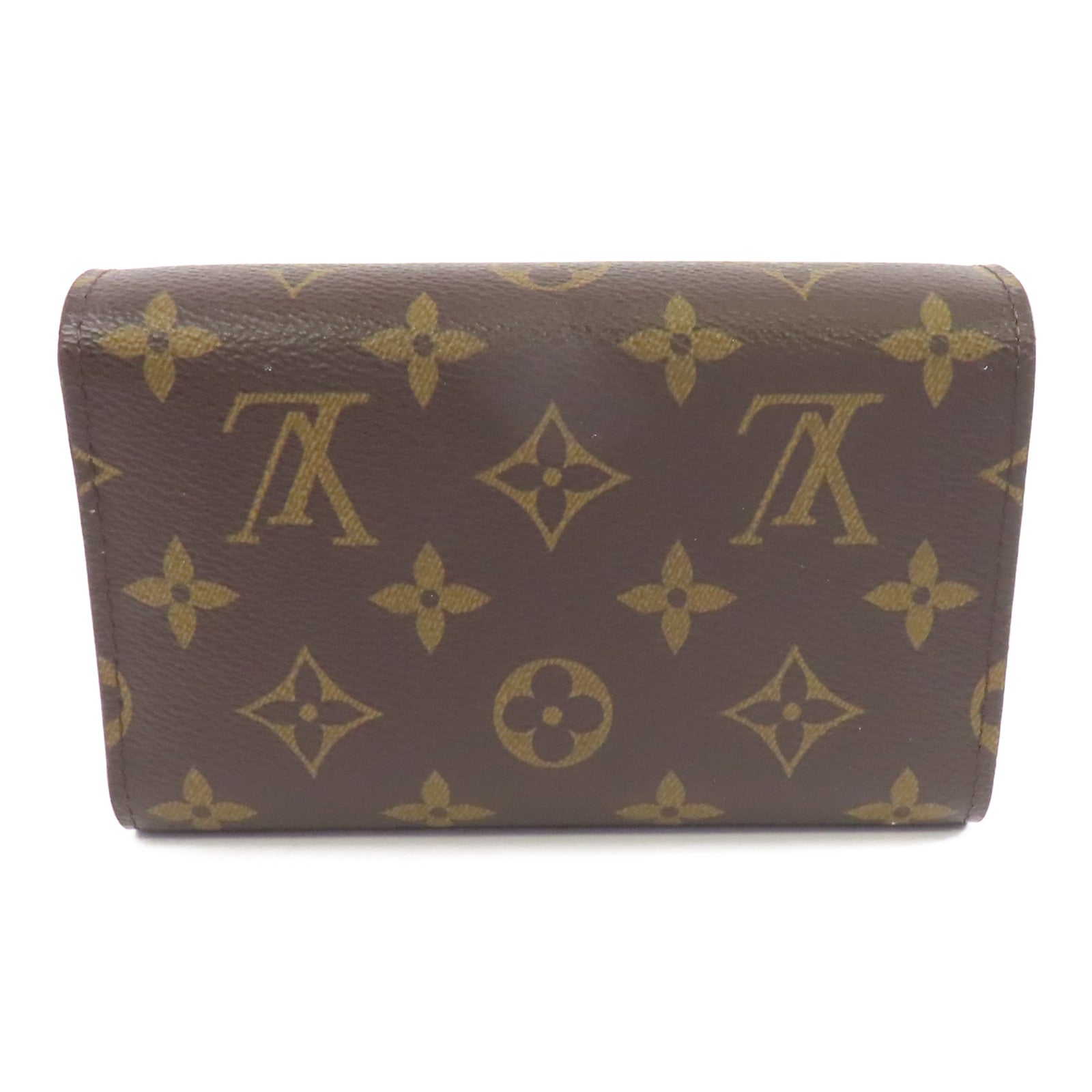 LOUIS VUITTON Monogram Alexandra Wallet金扣錢包棕色