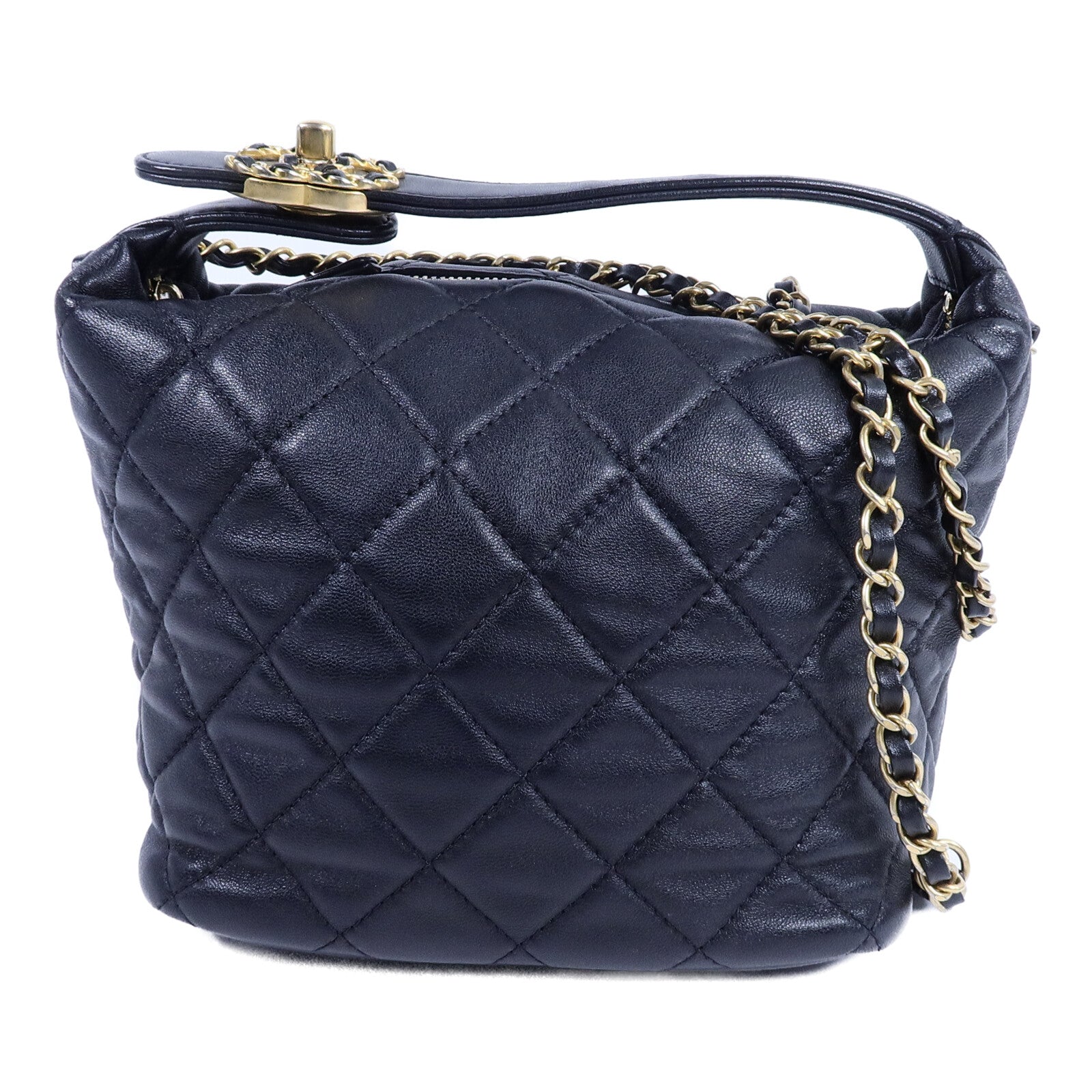 CHANEL 羊皮皮革Hobo Bag手挽肩背兩用袋