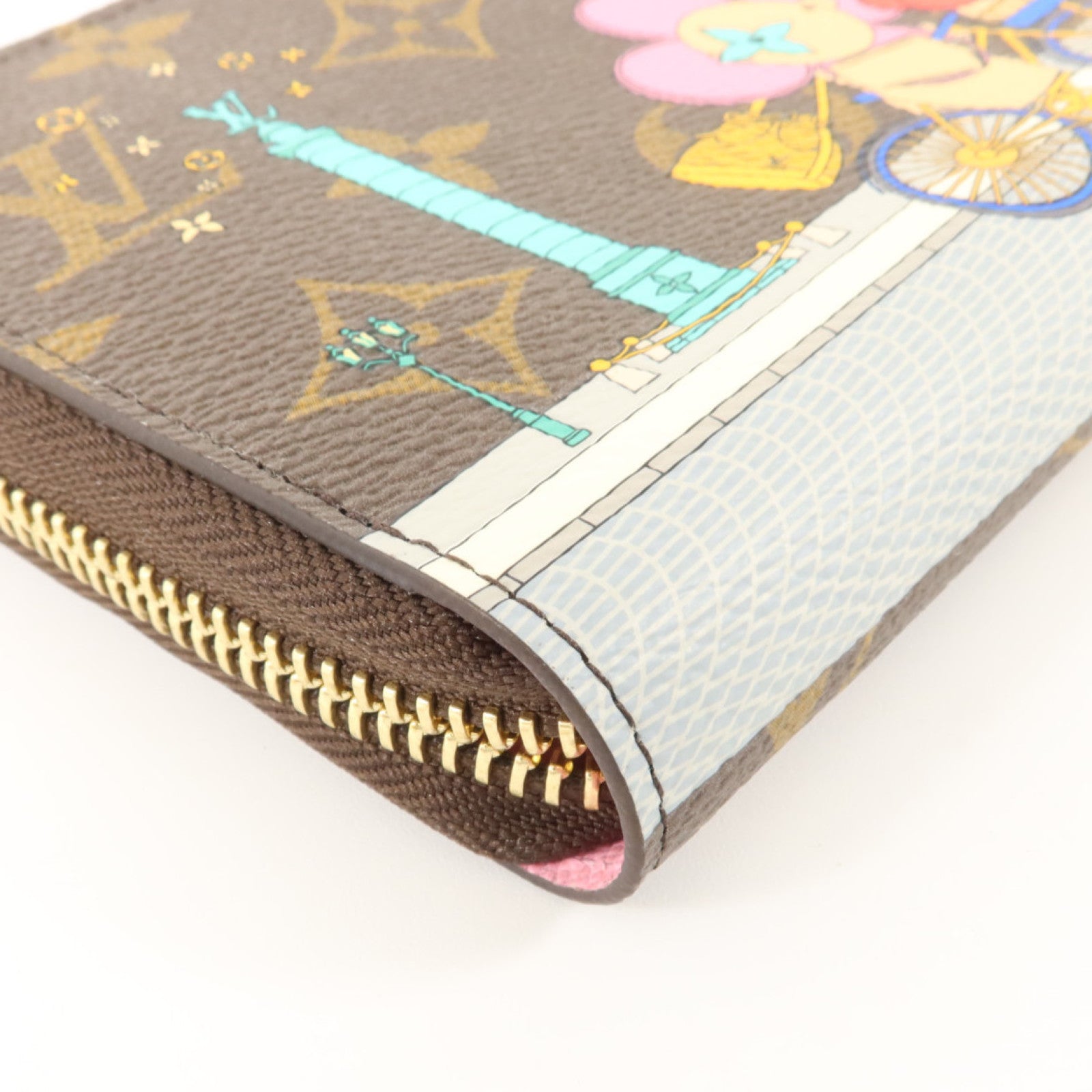 LOUIS VUITTON Monogram Vivienne Zippy Wallet金扣長錢包