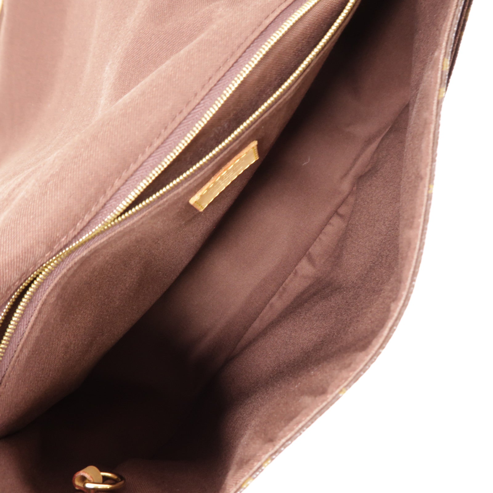 LOUIS VUITTON Monogram Menilmontant MM金扣肩背袋棕色