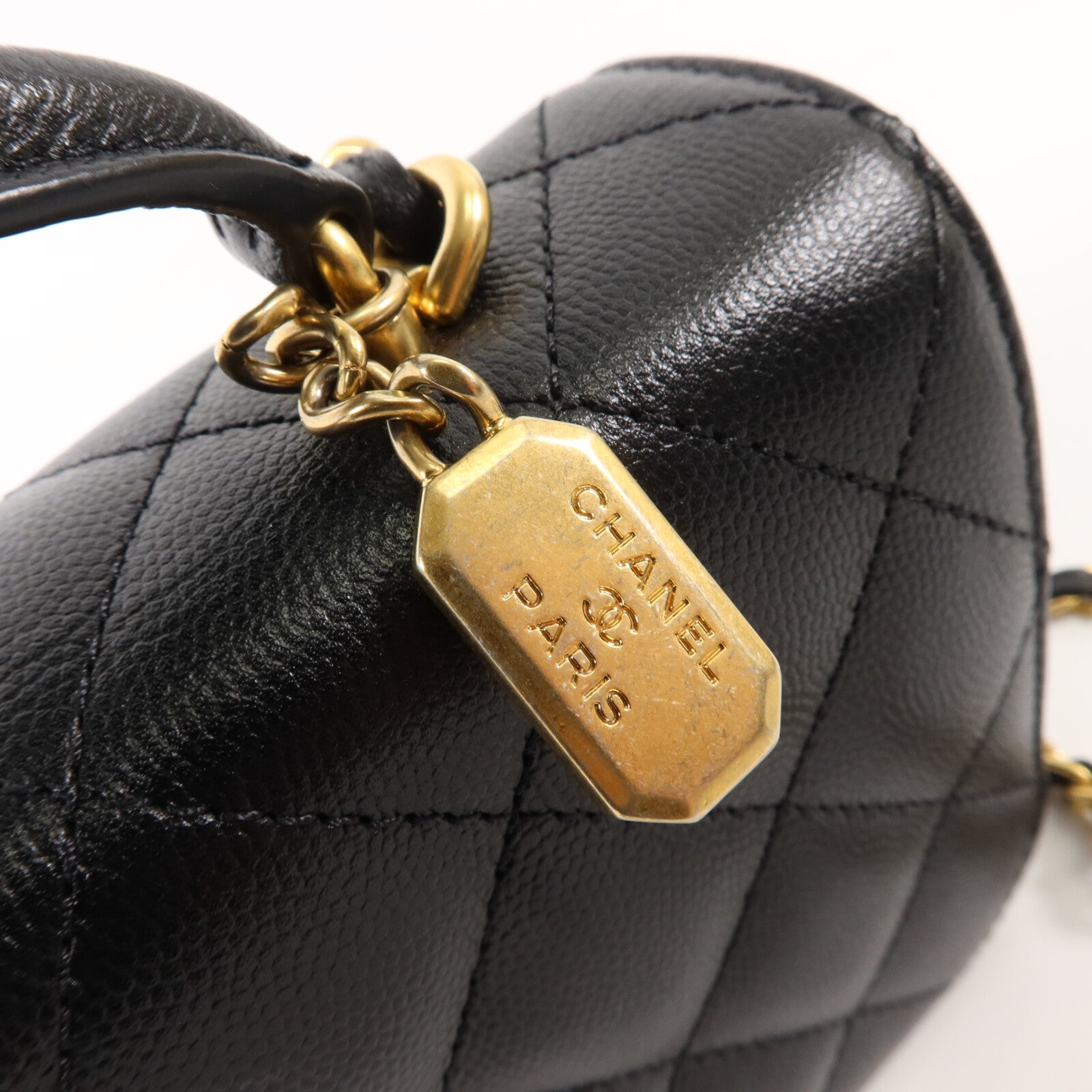 CHANEL 牛皮皮革Chain Shoulder With Handle手挽肩背兩用袋