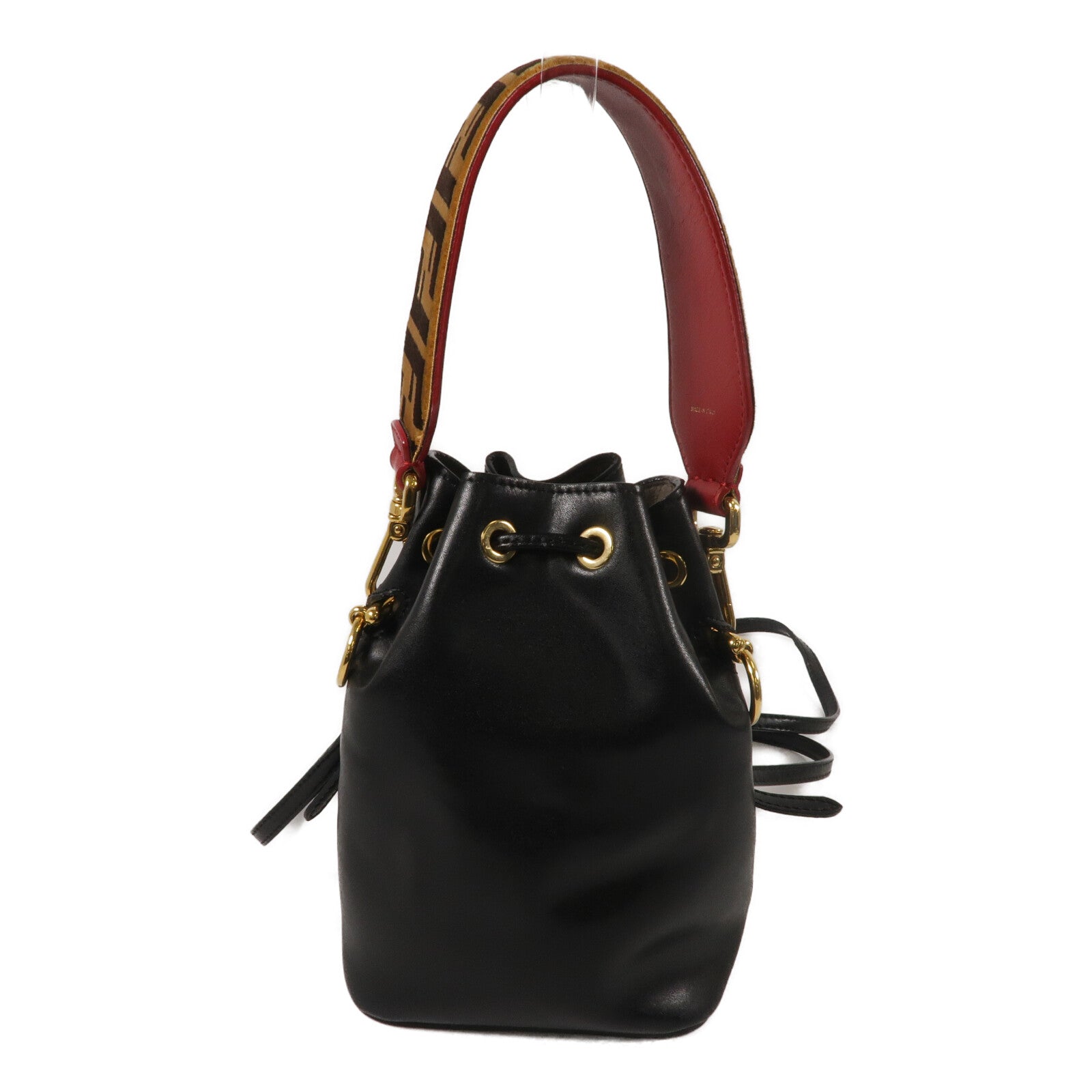 FENDI 牛皮皮革Mini Mon Tresor手挽肩背兩用袋