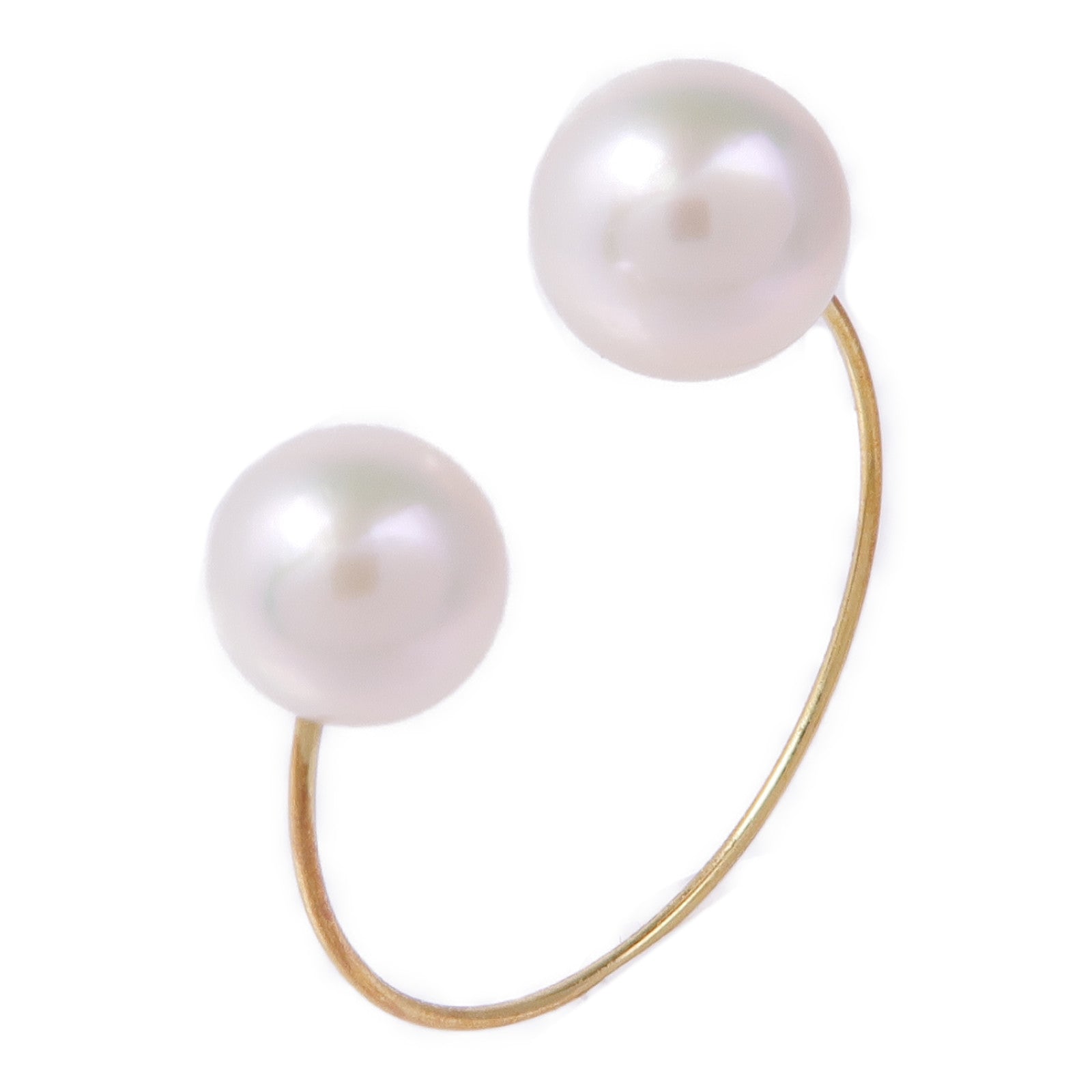 JEWELRY 18K黃金Pearl Ring珍珠戒指US#6
