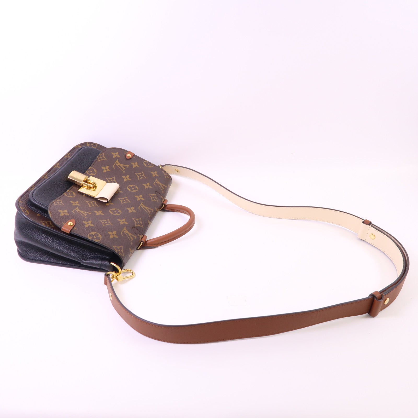 LOUIS VUITTON Monogram Vanguard金扣手挽肩背兩用袋