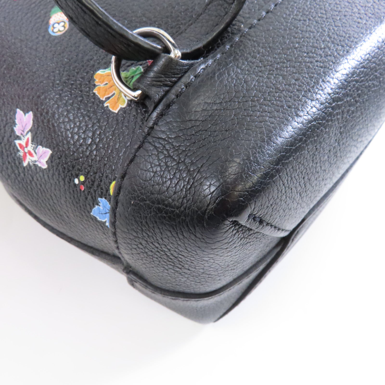 LOUIS VUITTON 牛皮皮革Lock Me Backpack Mini銀扣背包背包