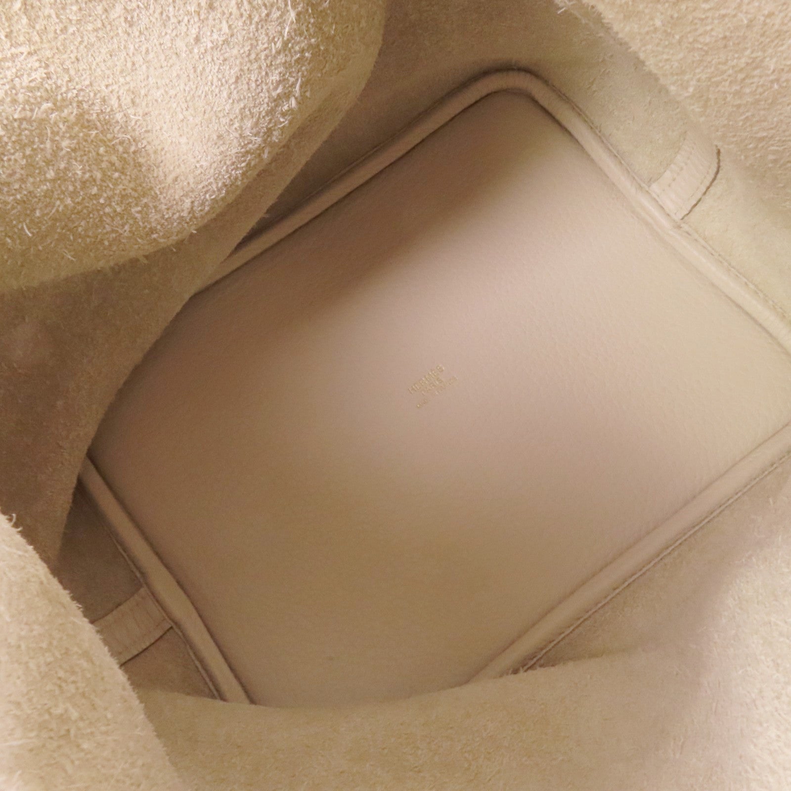 HERMES Clemence皮革Picotin MM金扣手挽袋