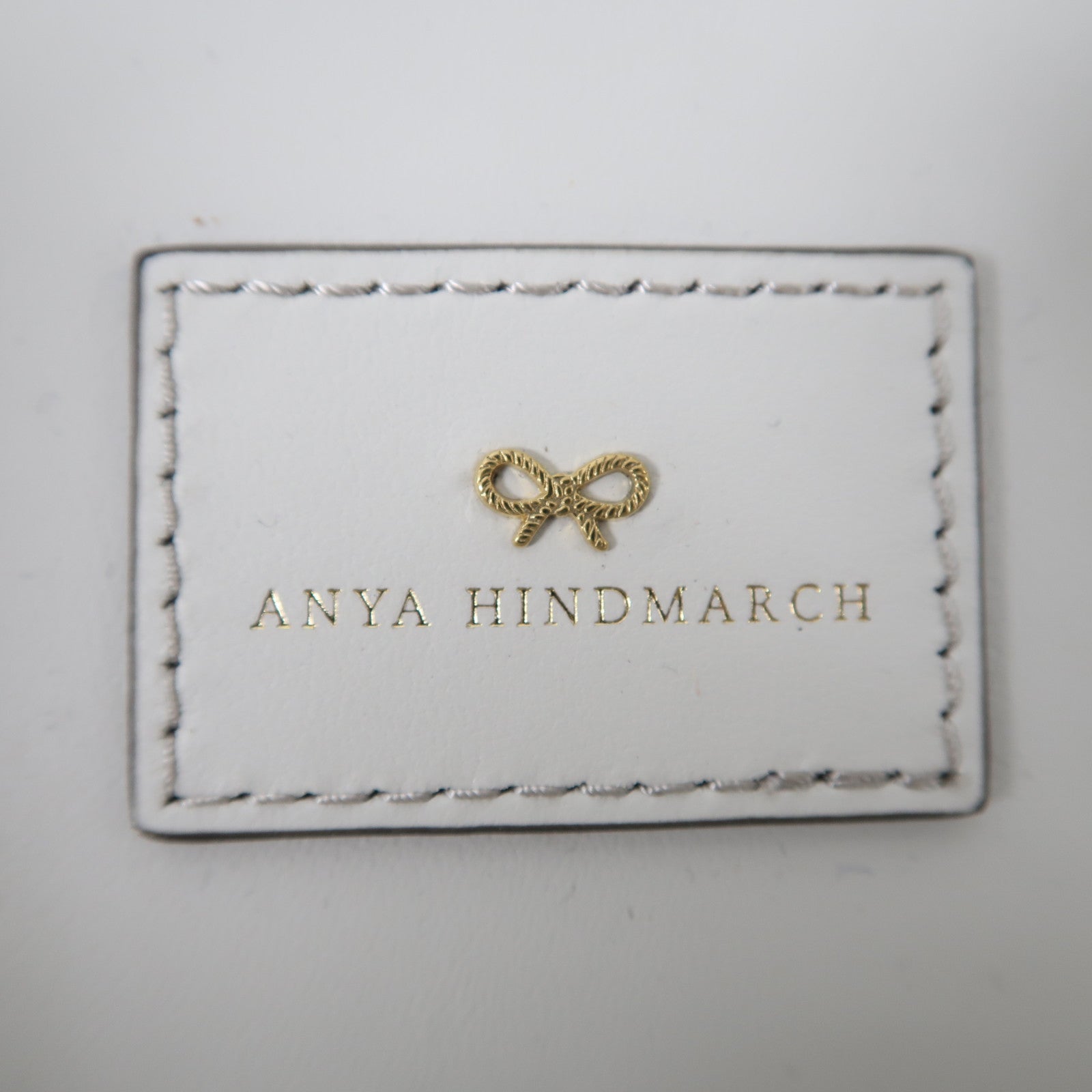ANYA HINDMARCH 聚酯纖維/牛皮皮革Handbag手挽袋白色