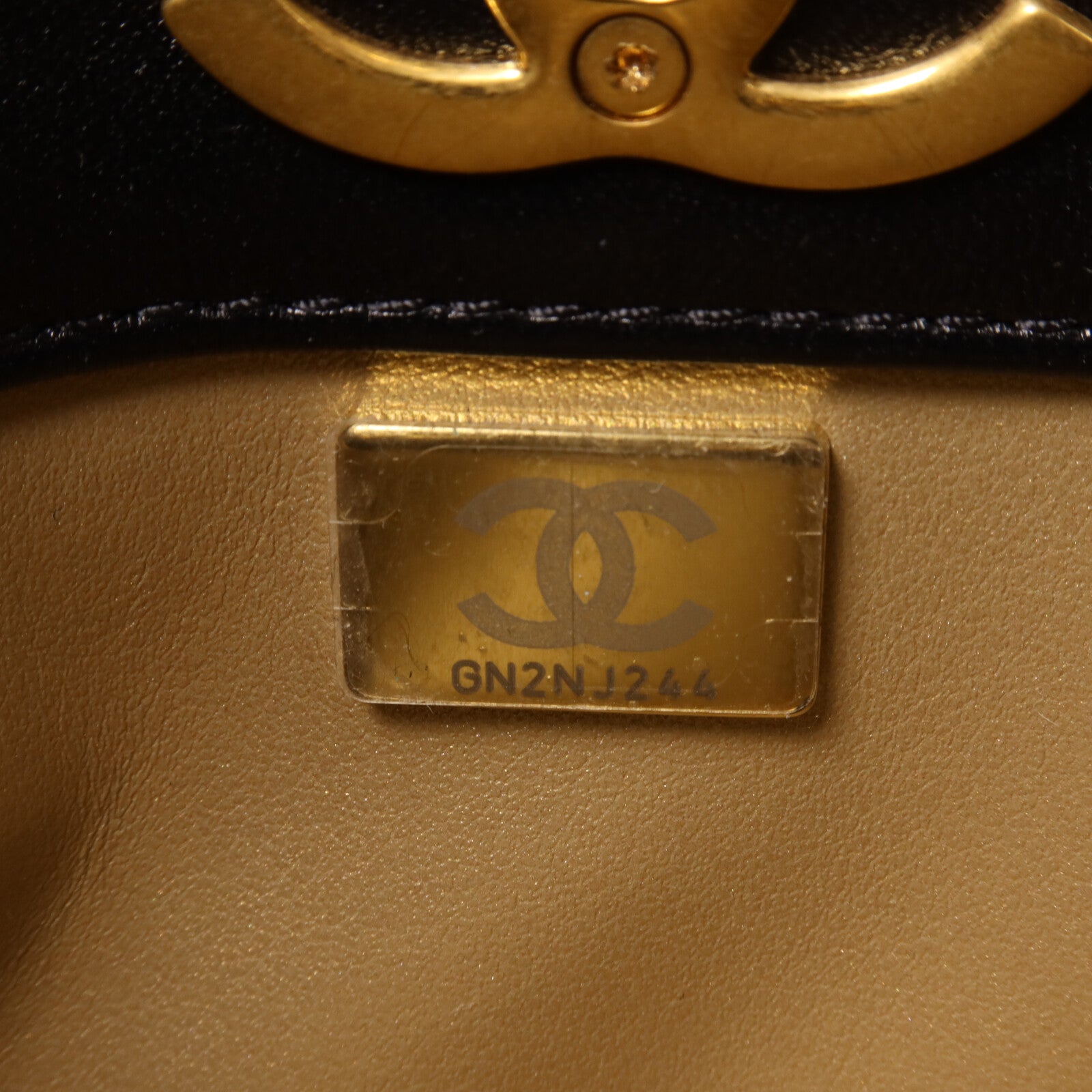 CHANEL 羊皮皮革Mini Hobo Bag鏈帶肩背袋