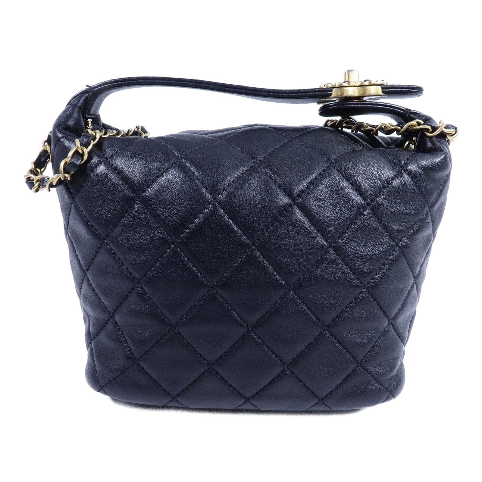 CHANEL 羊皮皮革Hobo Bag手挽肩背兩用袋