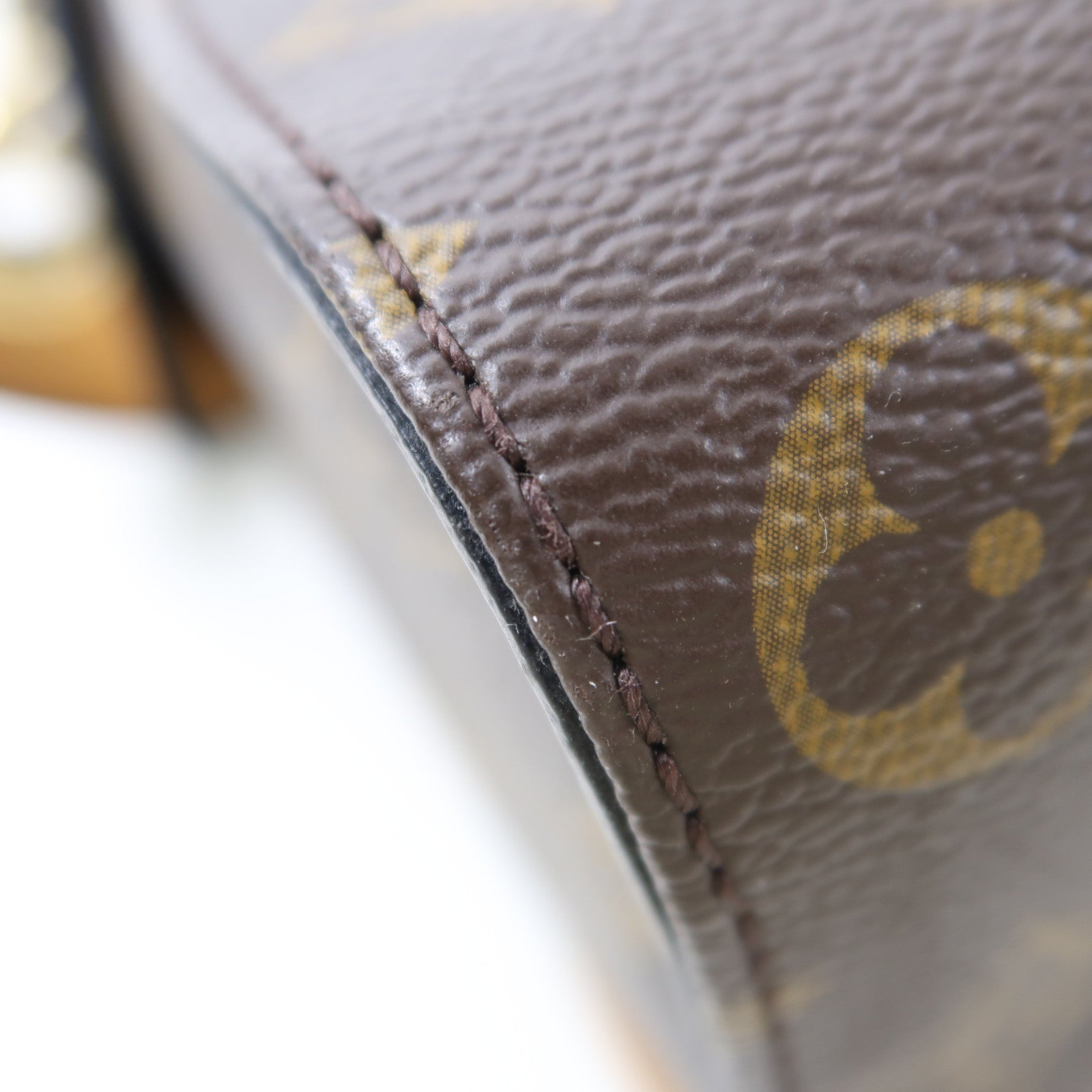 LOUIS VUITTON Monogram Tuileries金扣手挽肩背兩用袋啡色/紅色