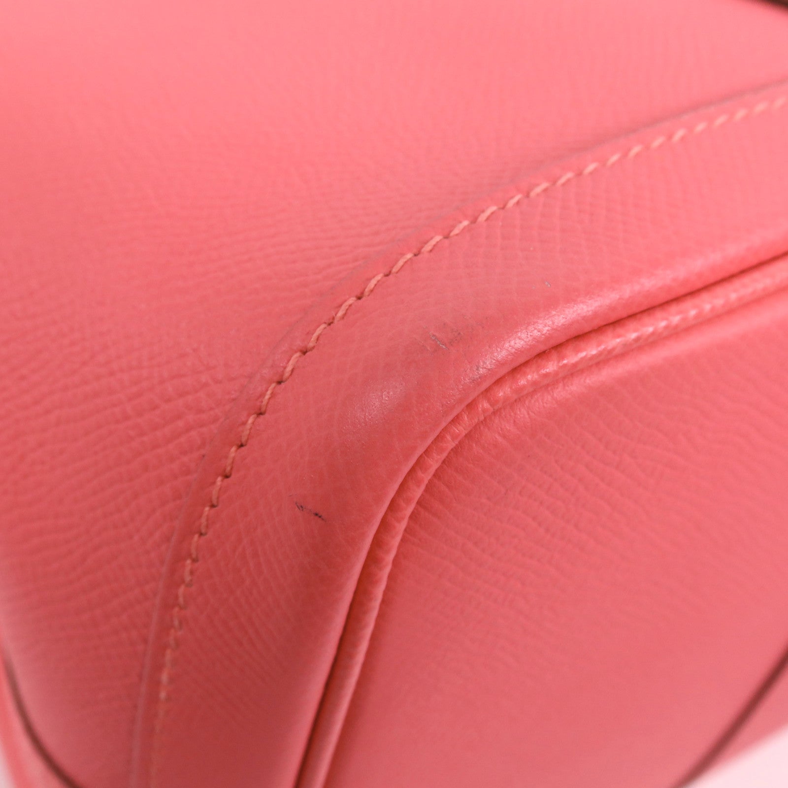 HERMES Epsom皮革Garden Party PM銀扣手挽袋Rose Azalee