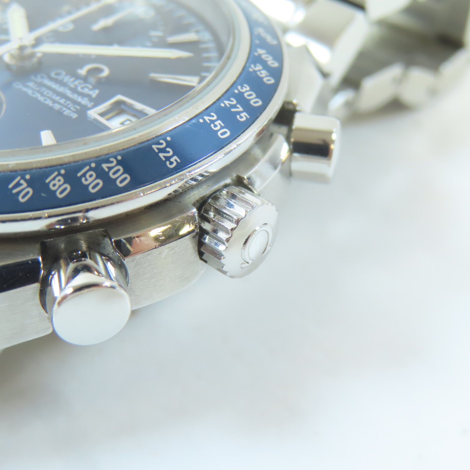 OMEGA 【激減優惠】Speedmaster不鏽鋼手錶自動機芯藍色