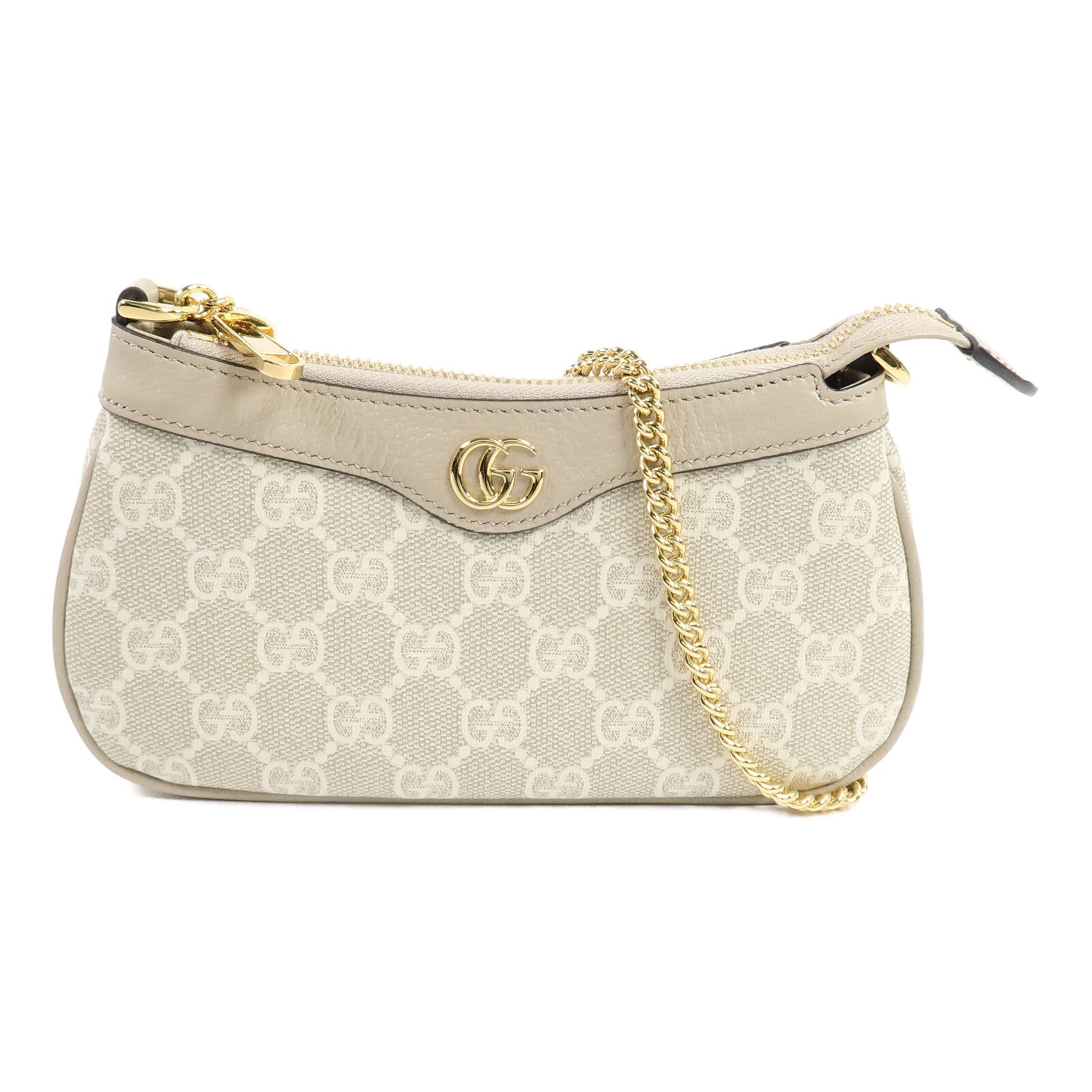 GUCCI 塗層帆布Ophidia Mini Bag鏈帶肩背袋