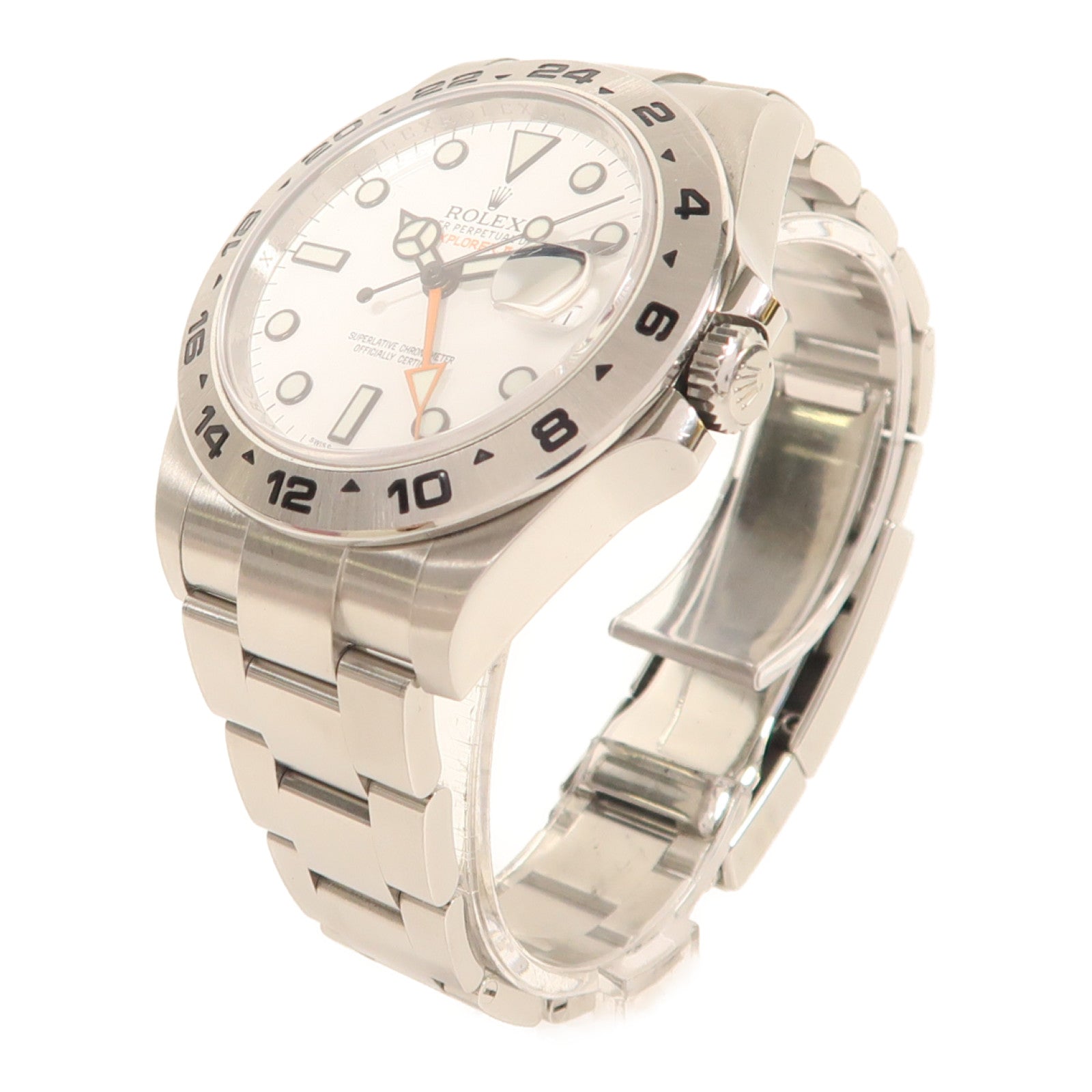 ROLEX ExplorerⅡ 不鏽鋼手錶自動機芯白色