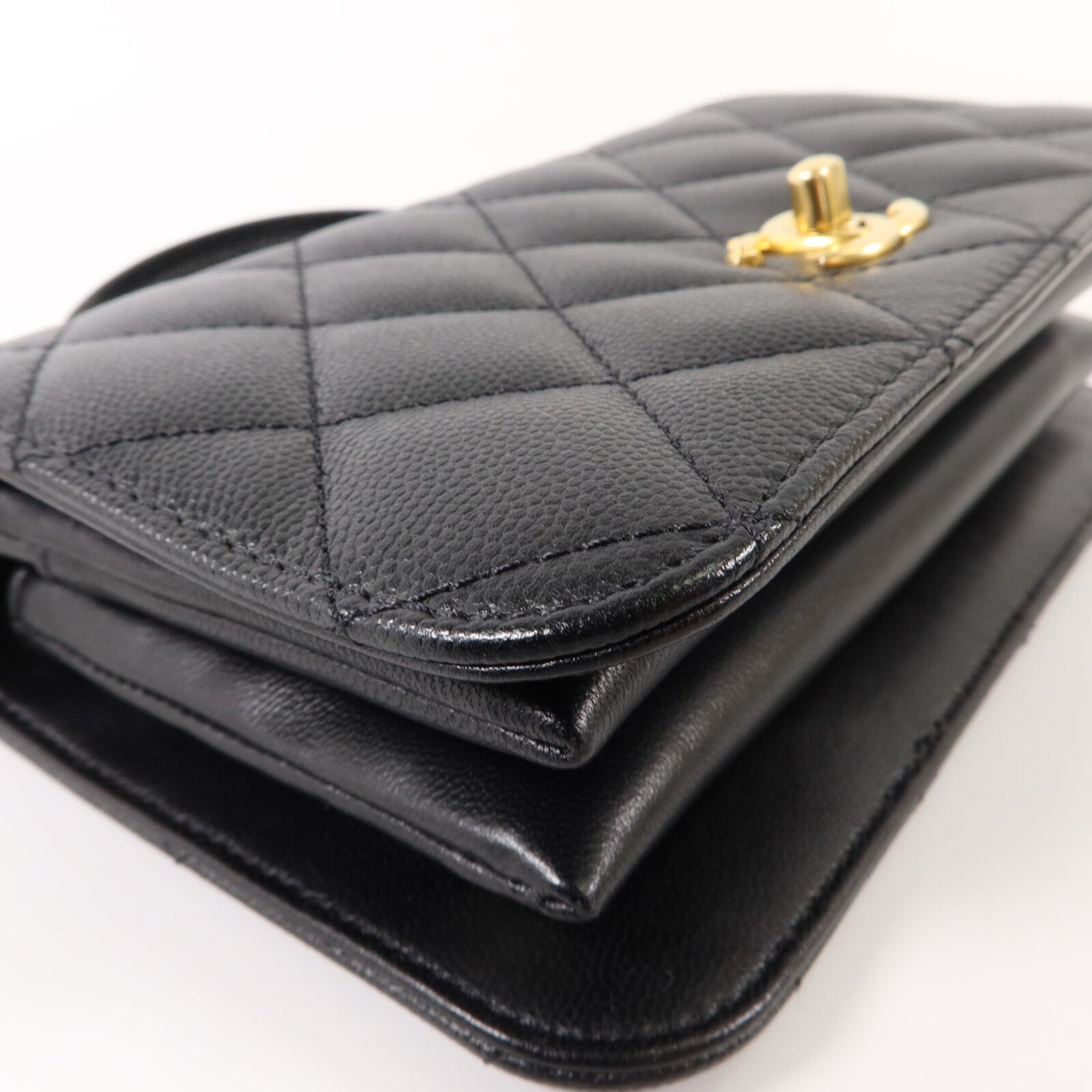 CHANEL 牛皮皮革Chain Shoulder With Handle手挽肩背兩用袋