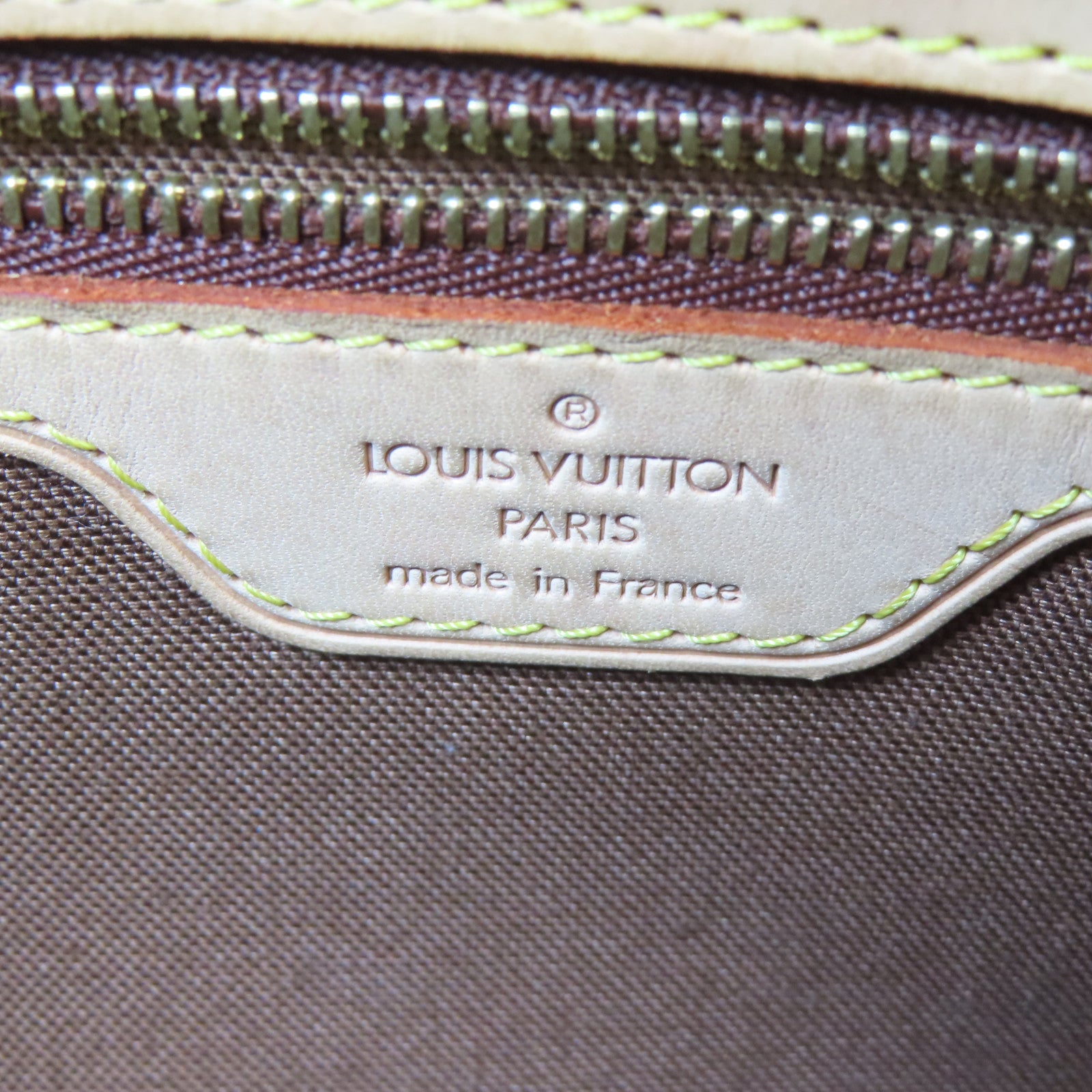 LOUIS VUITTON Monogram Cabas Piano金扣手挽袋啡色
