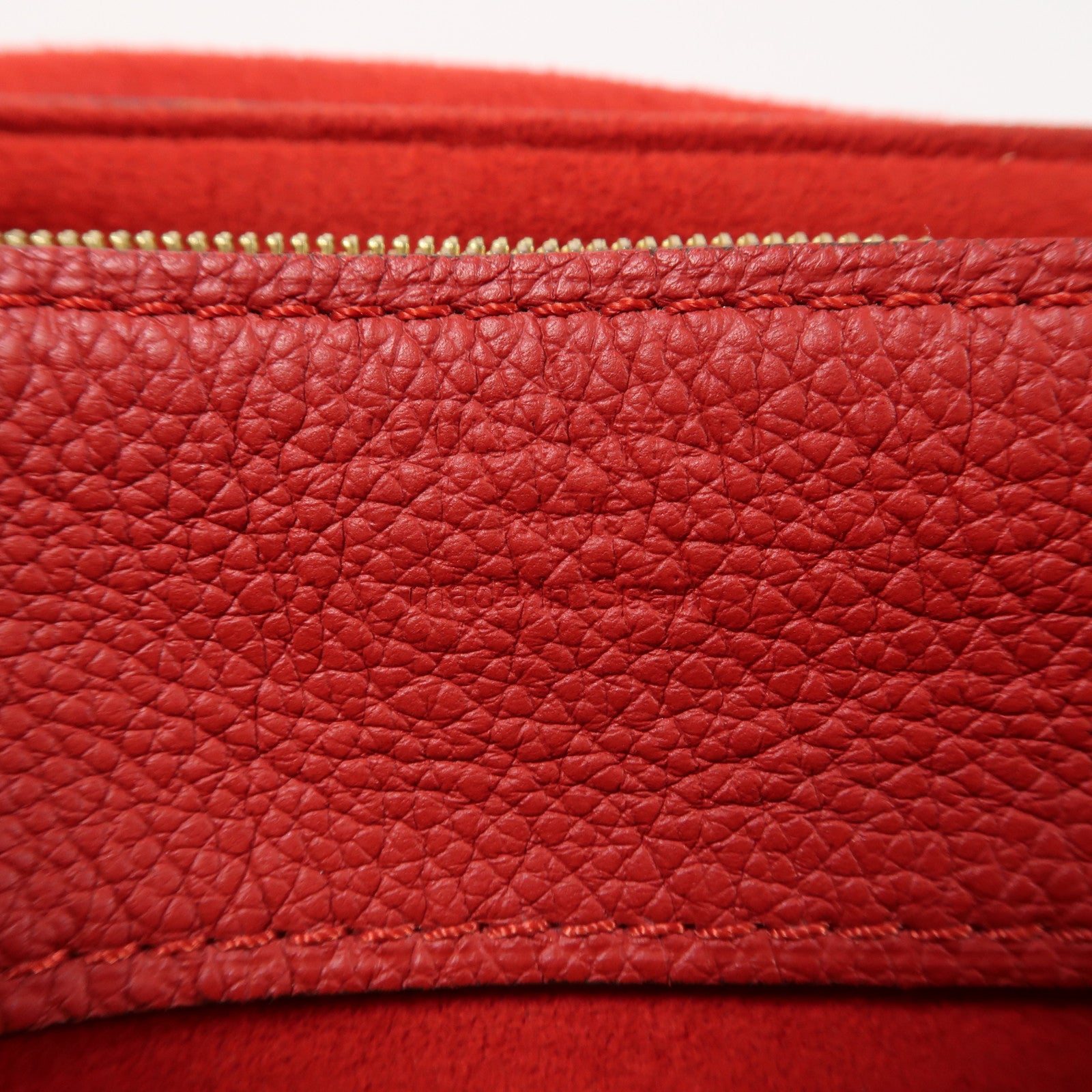 LOUIS VUITTON Monogram Pallas Chain金扣鏈帶肩背袋啡色/紅色