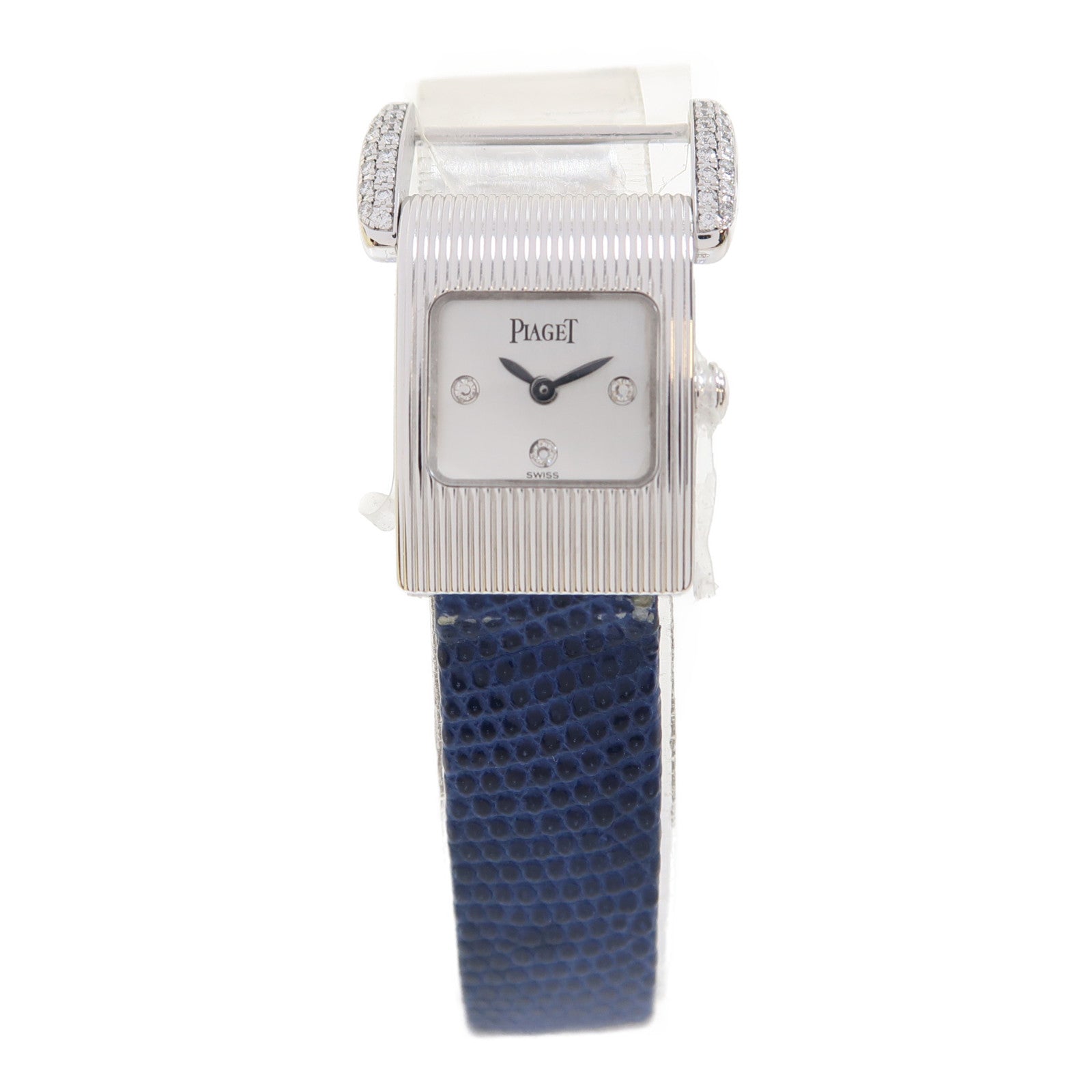 PIAGET Possession不鏽鋼/皮革帶手錶自動機芯白色