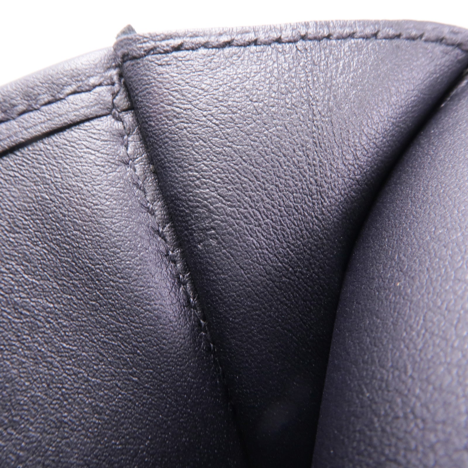 HERMES Jige PM Clutch Handbag Swift Leather 89 Noir