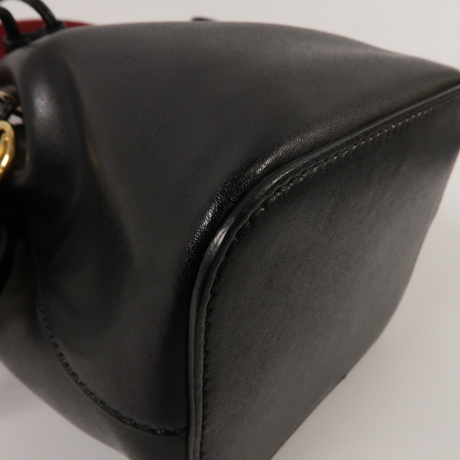 FENDI 牛皮皮革Mini Mon Tresor手挽肩背兩用袋