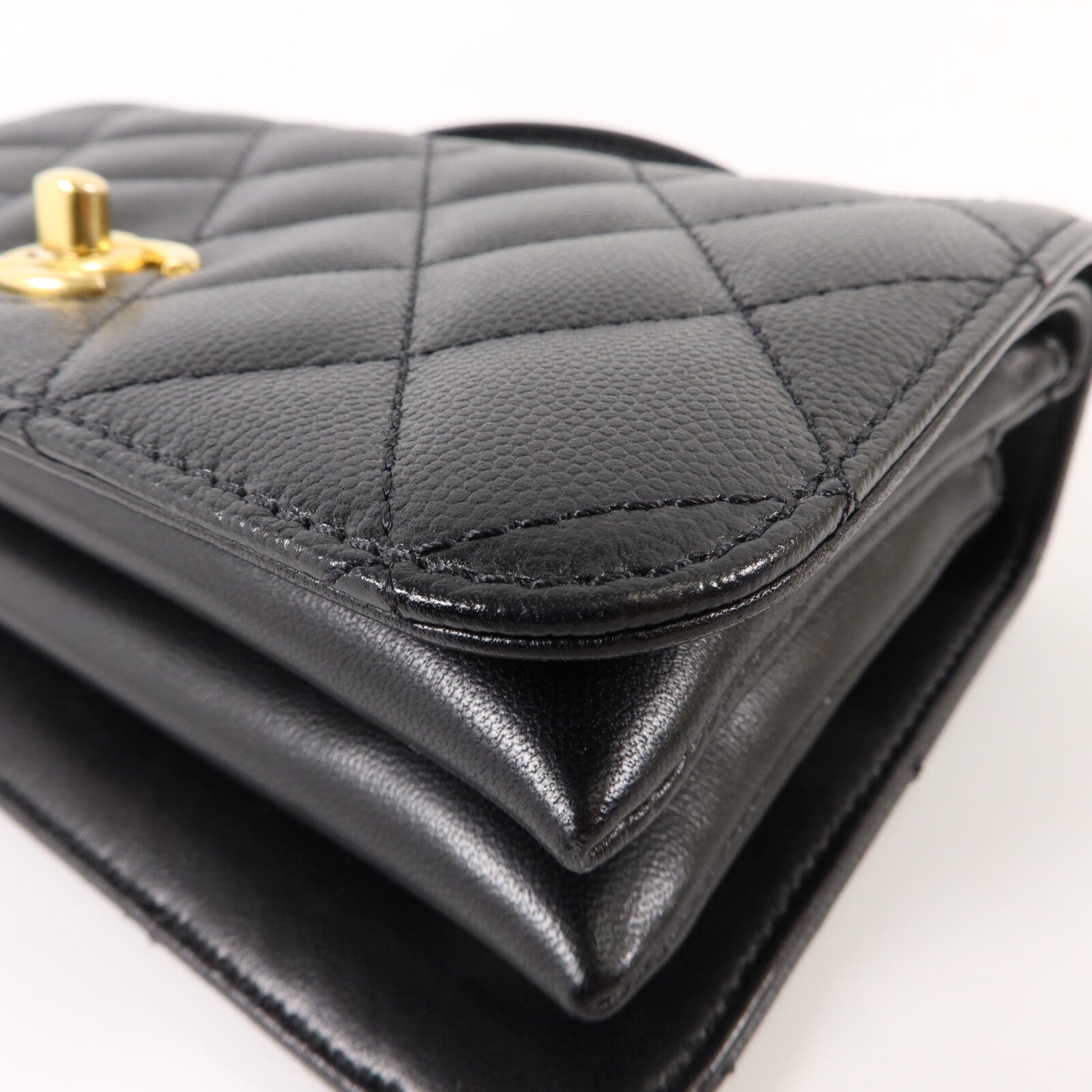 CHANEL 牛皮皮革Chain Shoulder With Handle手挽肩背兩用袋