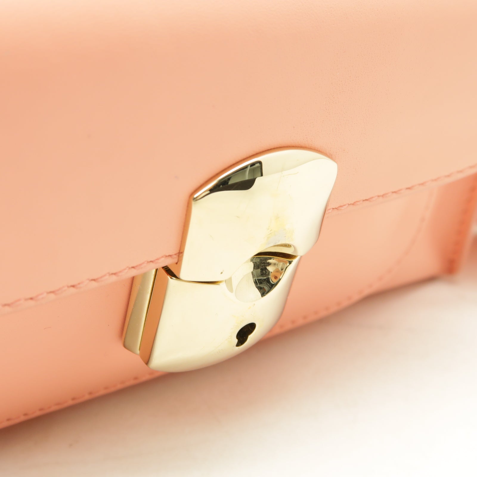 BALENCIAGA 【激減優惠】牛皮皮革Mini Padlock All Afternoon金扣手挽肩背兩用袋粉紅色