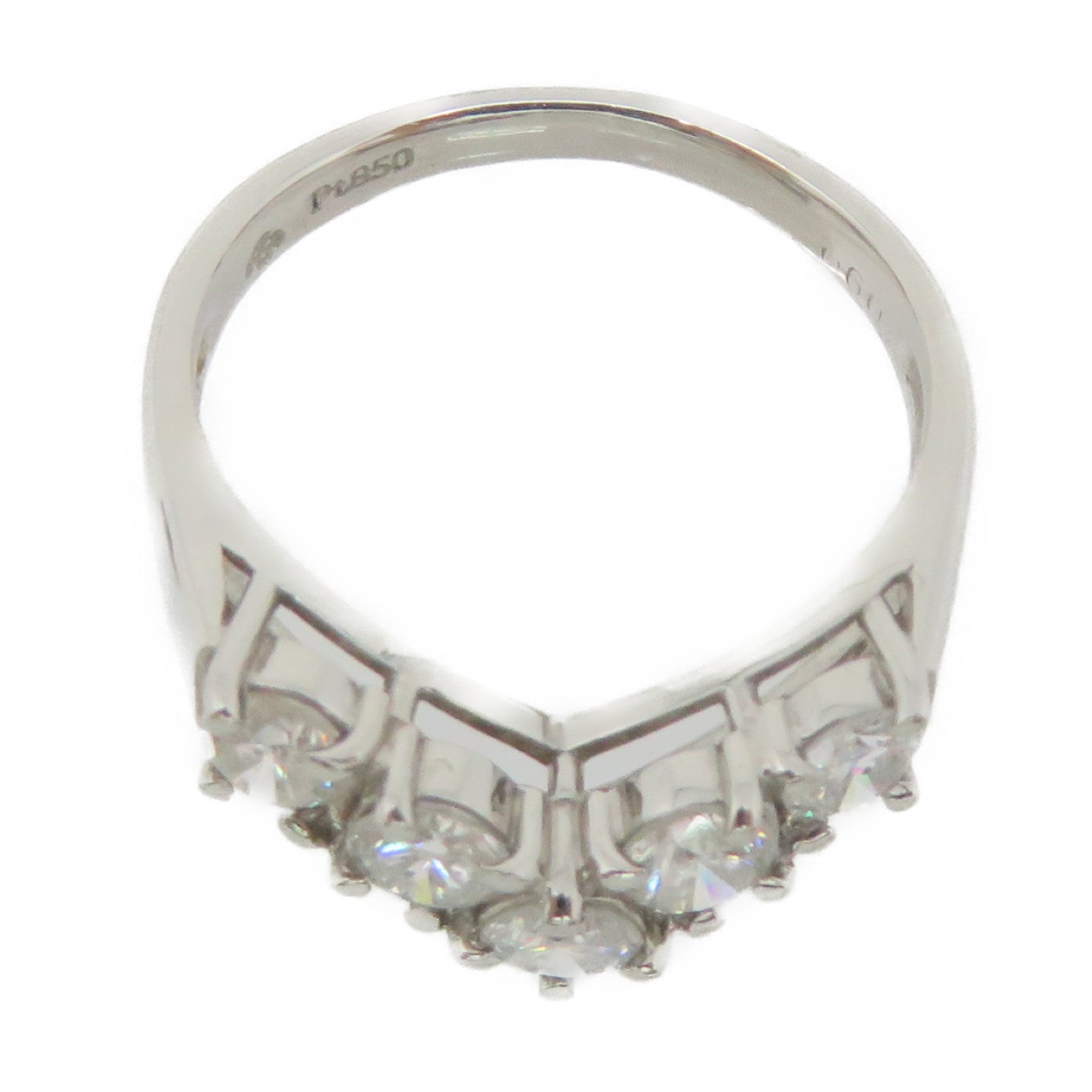 JEWELRY PT850 Platinum/0.60ct Diamond Ring US#6.5 – Brand