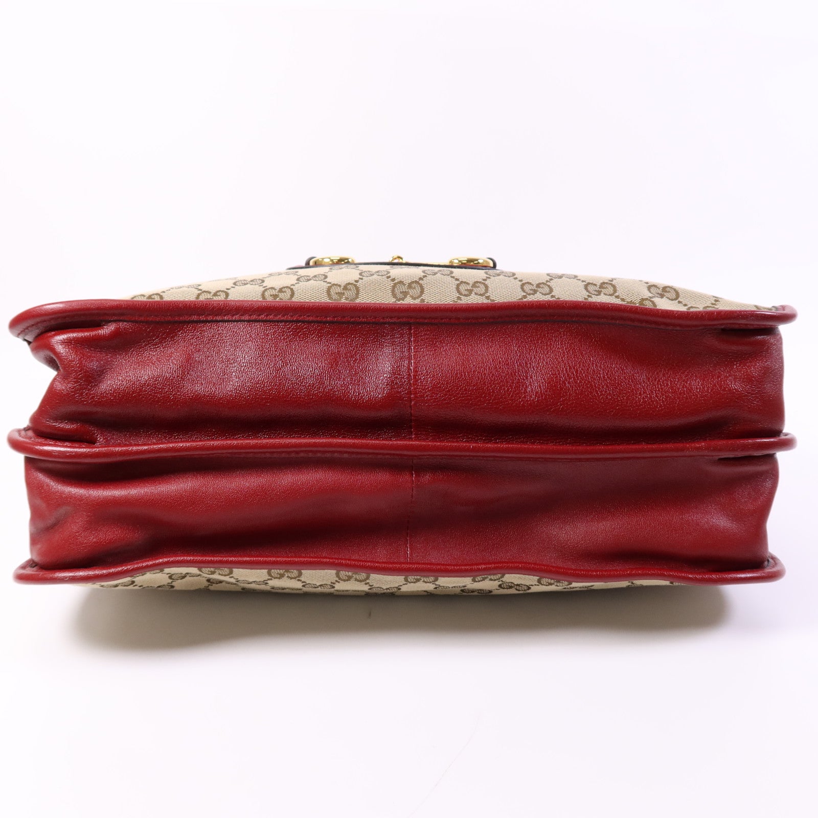 GUCCI 帆布2 Way Shoulder Bag金扣鏈帶手挽肩背兩用袋